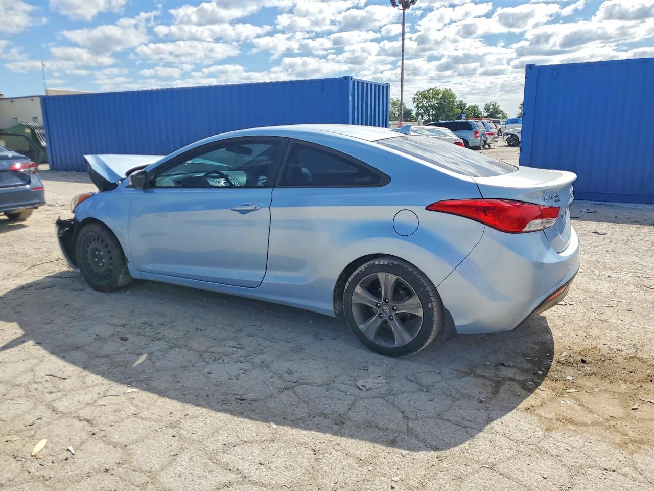2013 Hyundai Elantra Coupe Se Blue vin: KMHDH6AE8DU013354