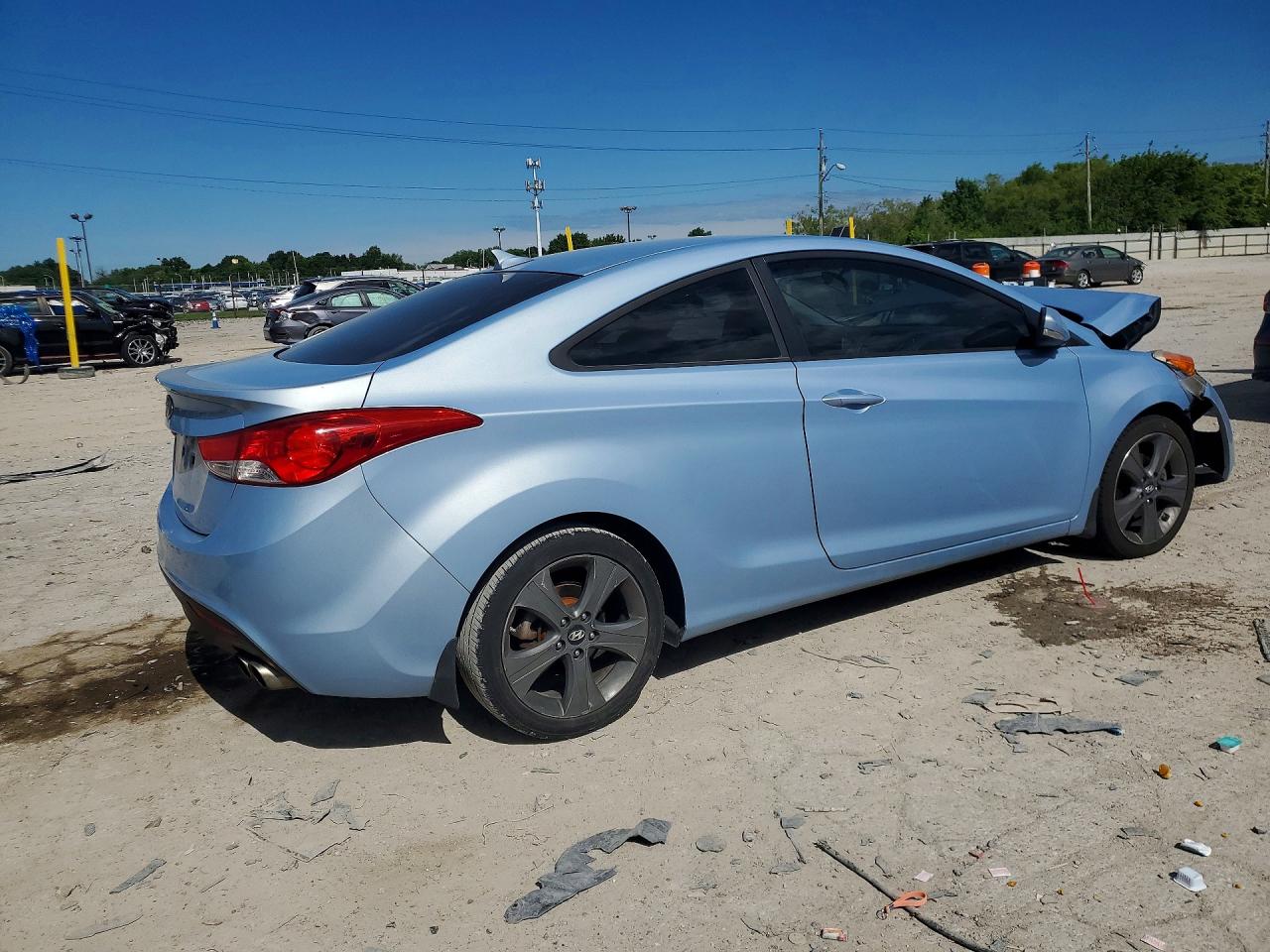 2013 Hyundai Elantra Coupe Se Blue vin: KMHDH6AE8DU013354