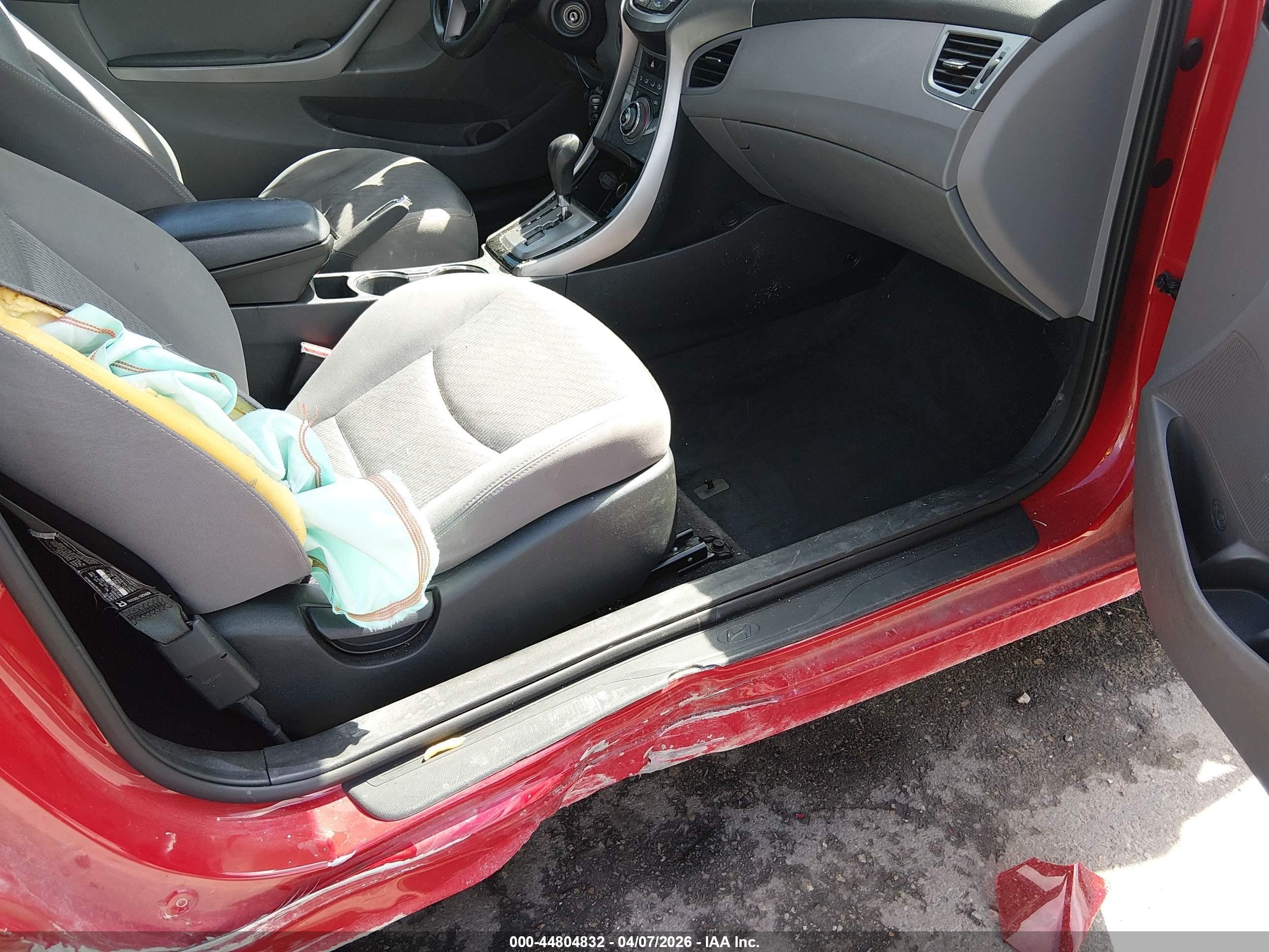 2013 Hyundai Elantra Gs Red vin: KMHDH6AE8DU013628
