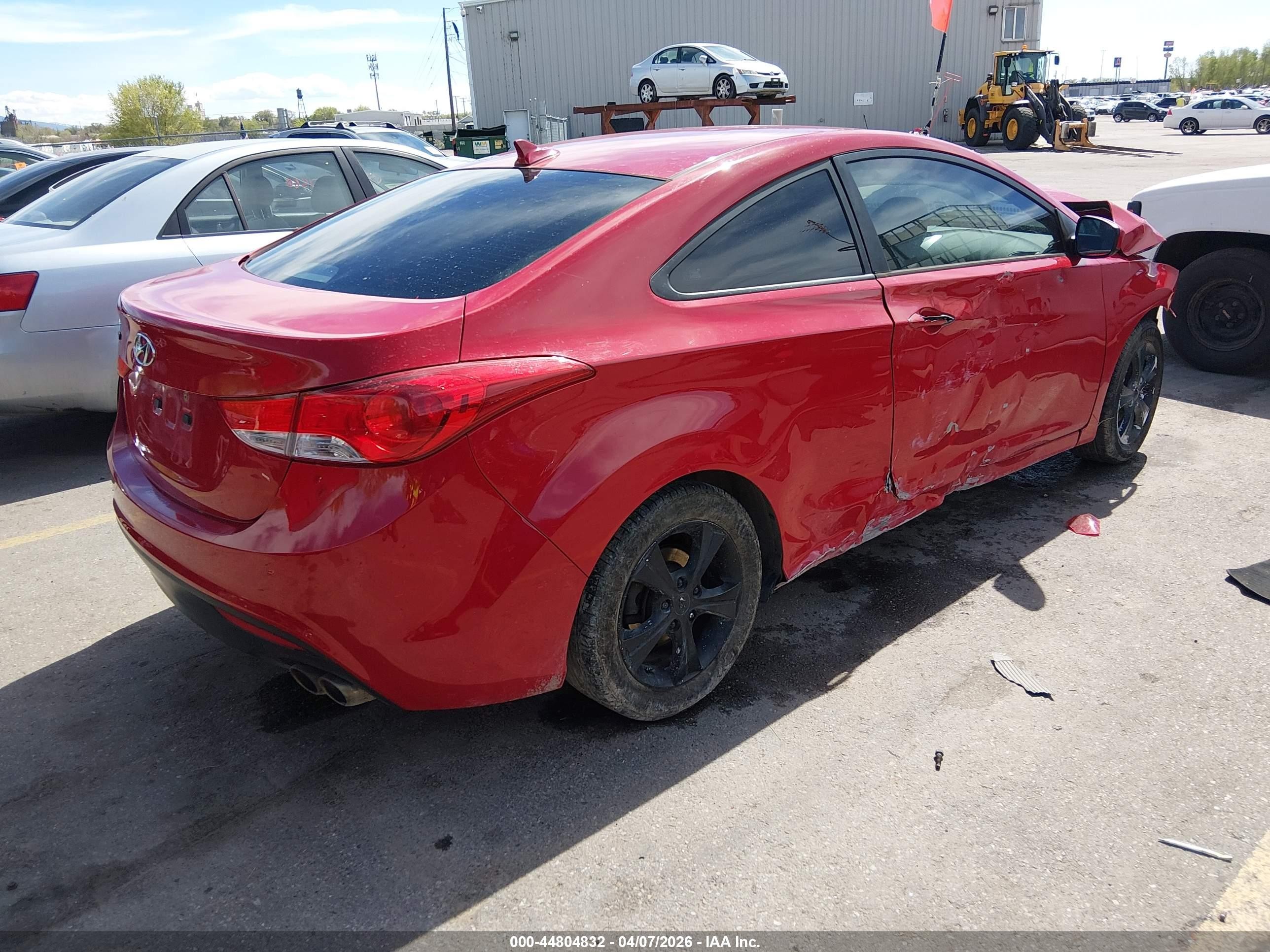 2013 Hyundai Elantra Gs Red vin: KMHDH6AE8DU013628