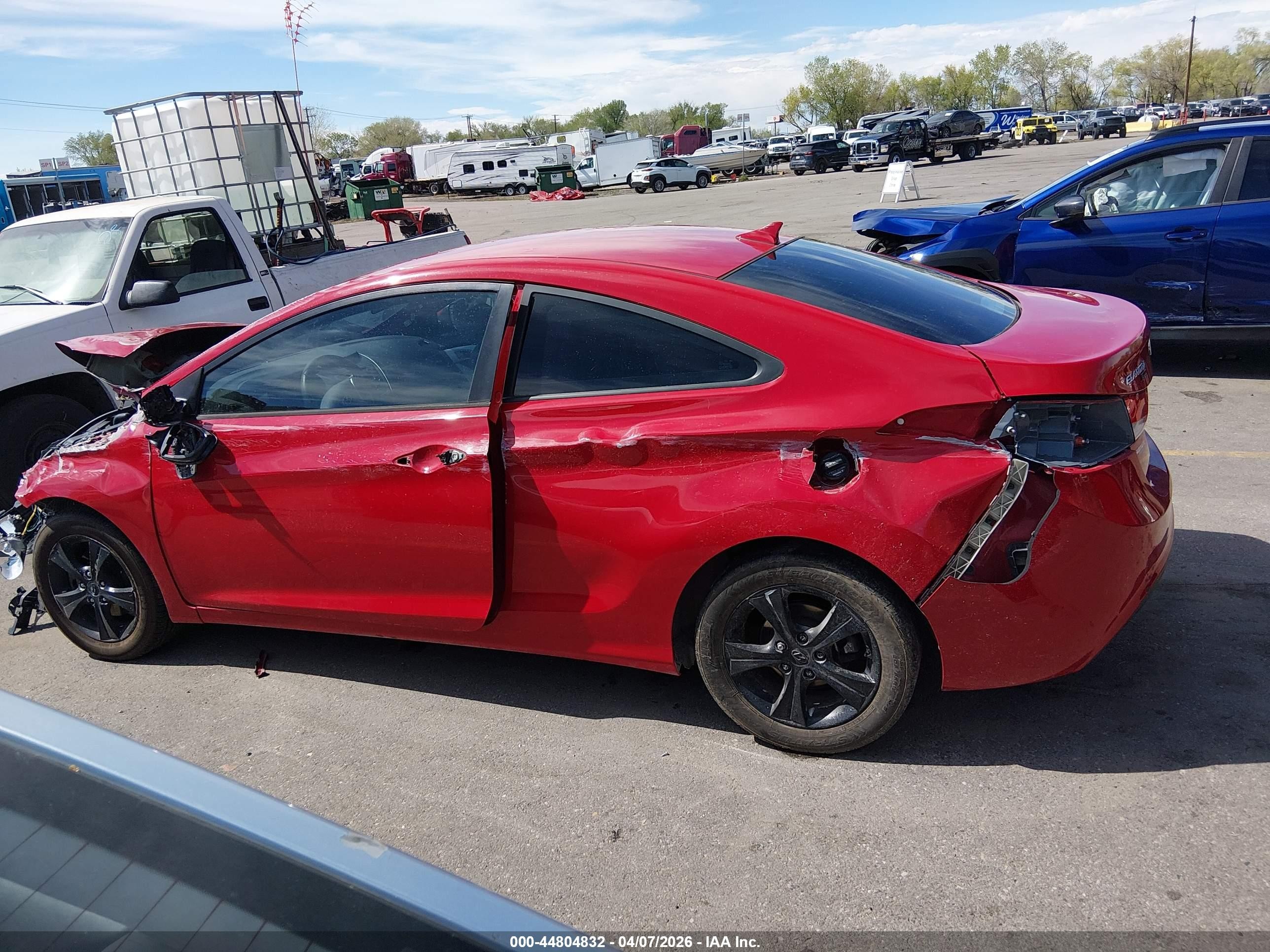 2013 Hyundai Elantra Gs Red vin: KMHDH6AE8DU013628