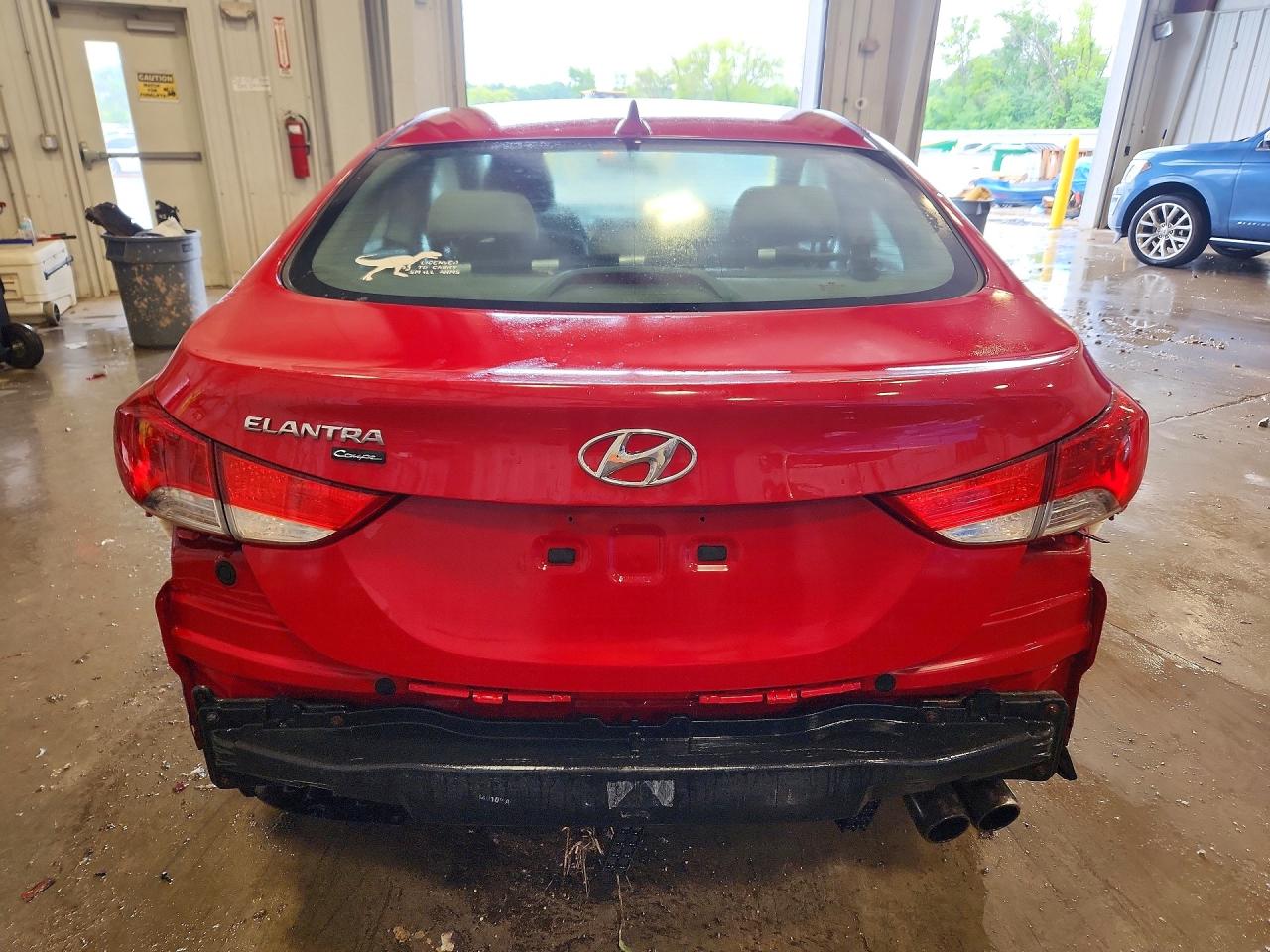 2013 Hyundai Elantra Coupe Gs Red vin: KMHDH6AE8DU016948