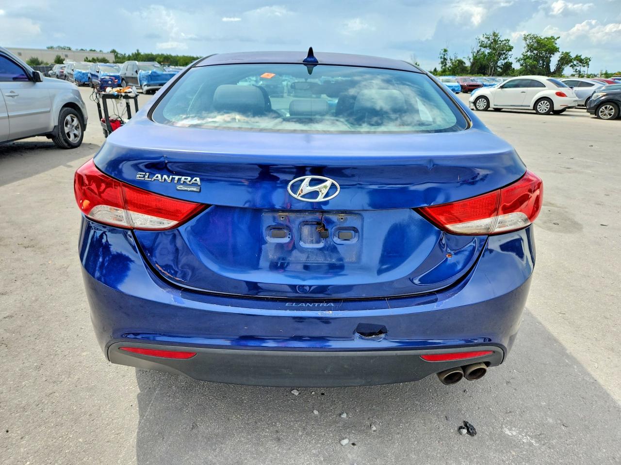 2013 Hyundai Elantra Coupe Gs Blue vin: KMHDH6AE8DU019834