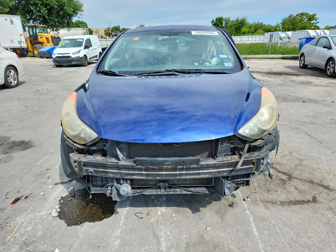 2013 Hyundai Elantra Coupe Gs Blue vin: KMHDH6AE8DU019834