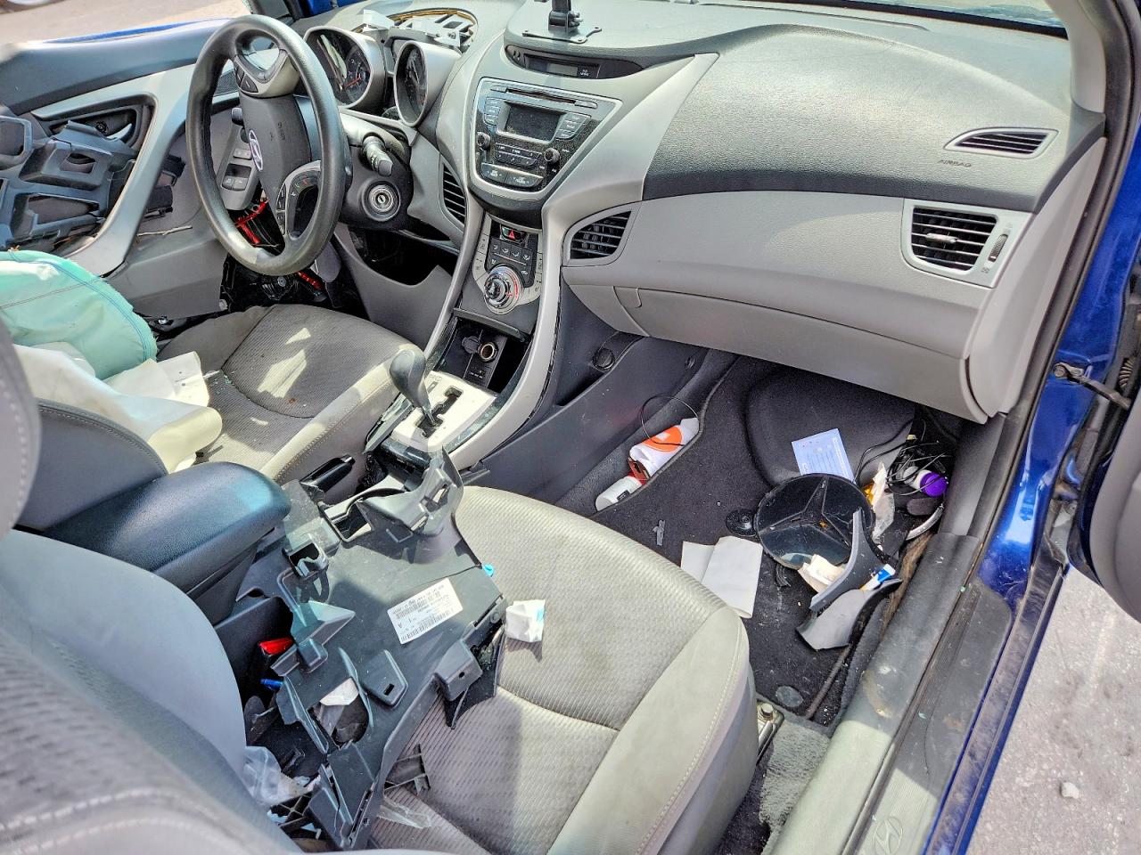 2013 Hyundai Elantra Coupe Gs Blue vin: KMHDH6AE8DU019834