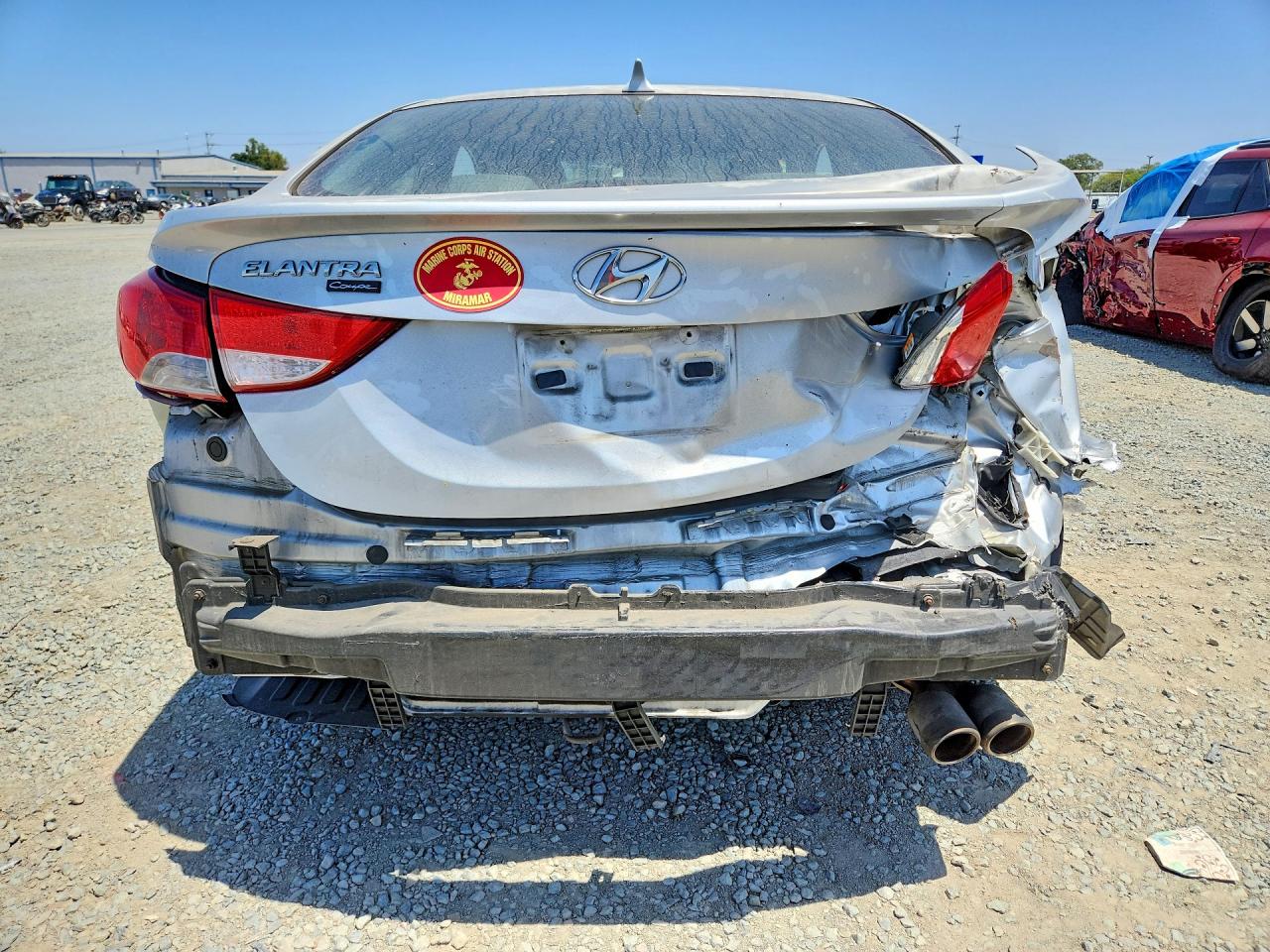 2013 Hyundai Elantra Coupe Se Silver vin: KMHDH6AE9DU001178