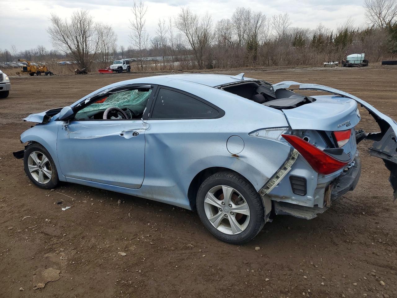 2013 Hyundai Elantra Coupe Blue vin: KMHDH6AEXDU000654