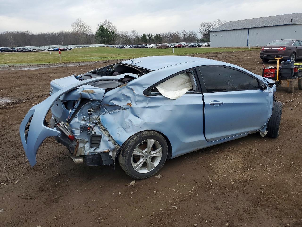 2013 Hyundai Elantra Coupe Blue vin: KMHDH6AEXDU000654
