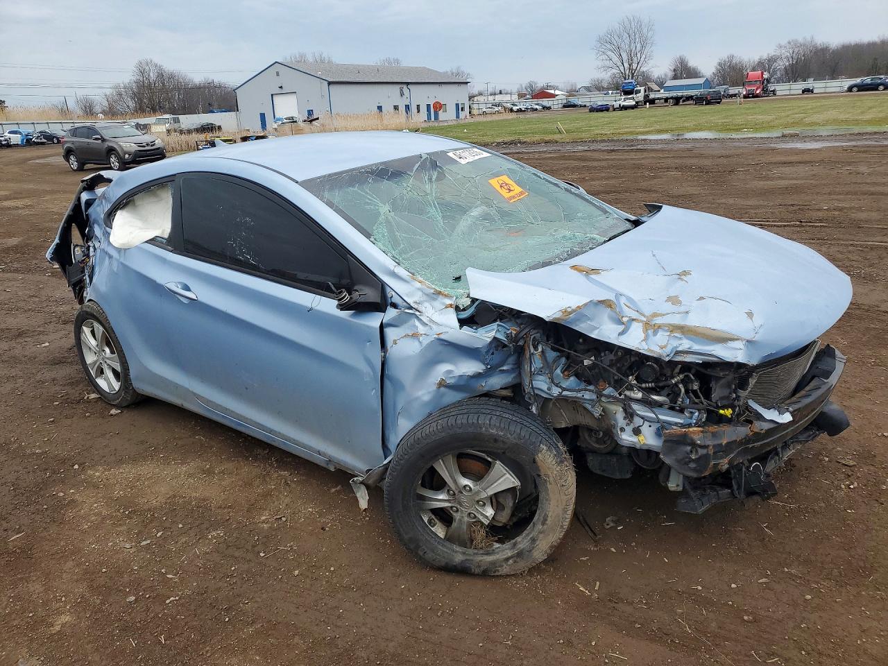 2013 Hyundai Elantra Coupe Blue vin: KMHDH6AEXDU000654