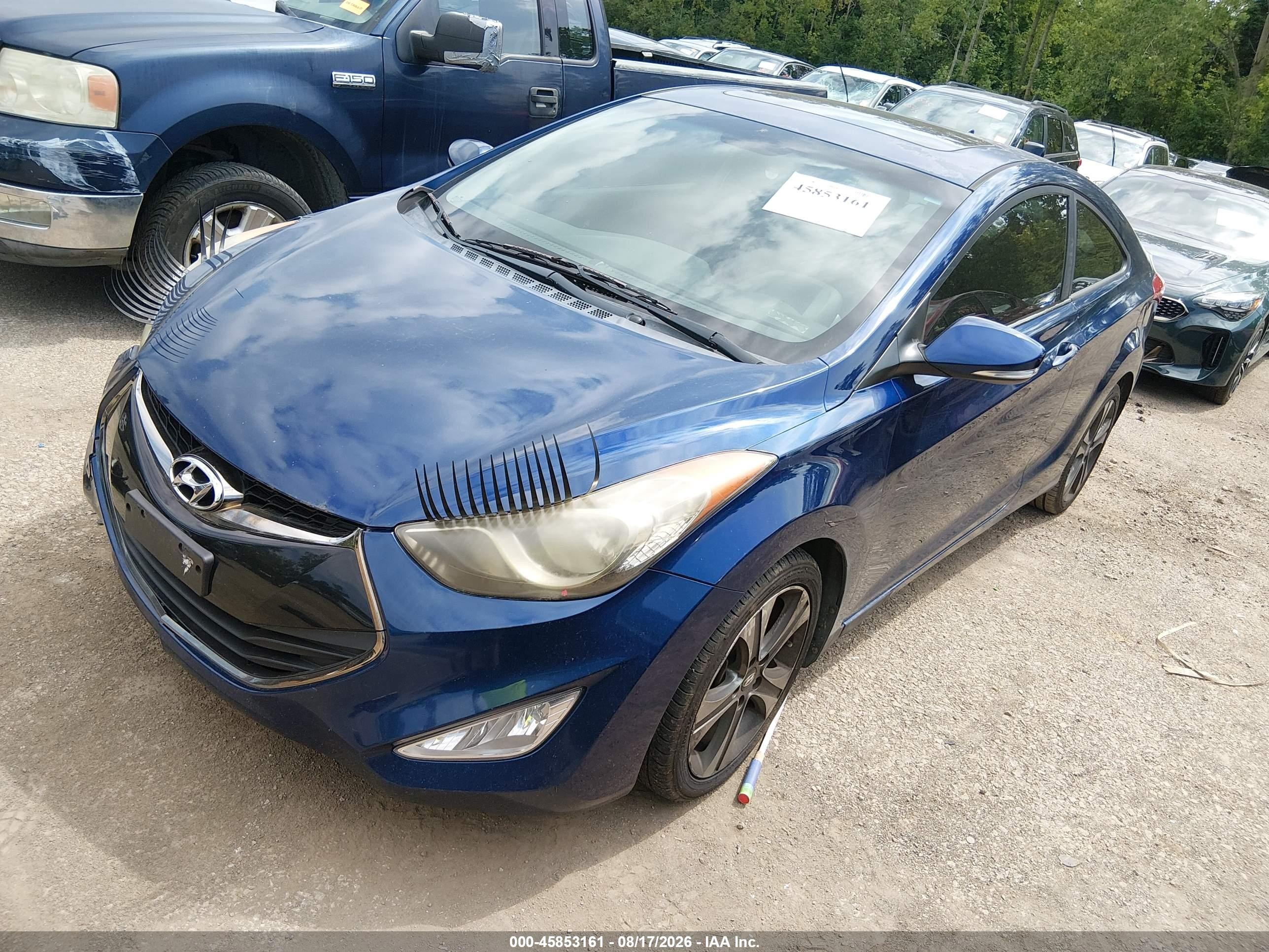 2013 Hyundai Elantra Se Синий vin: KMHDH6AEXDU005434