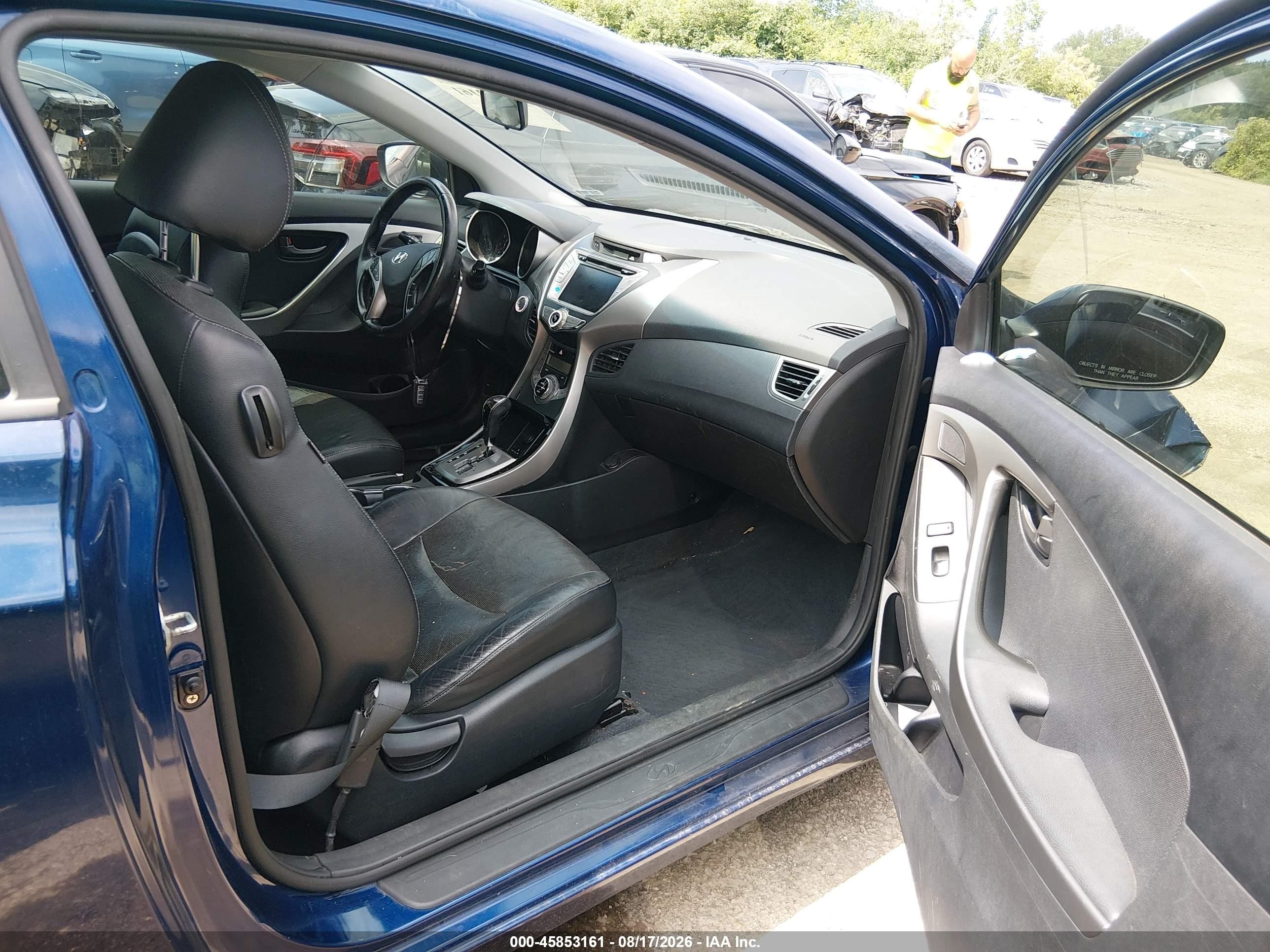2013 Hyundai Elantra Se Синий vin: KMHDH6AEXDU005434