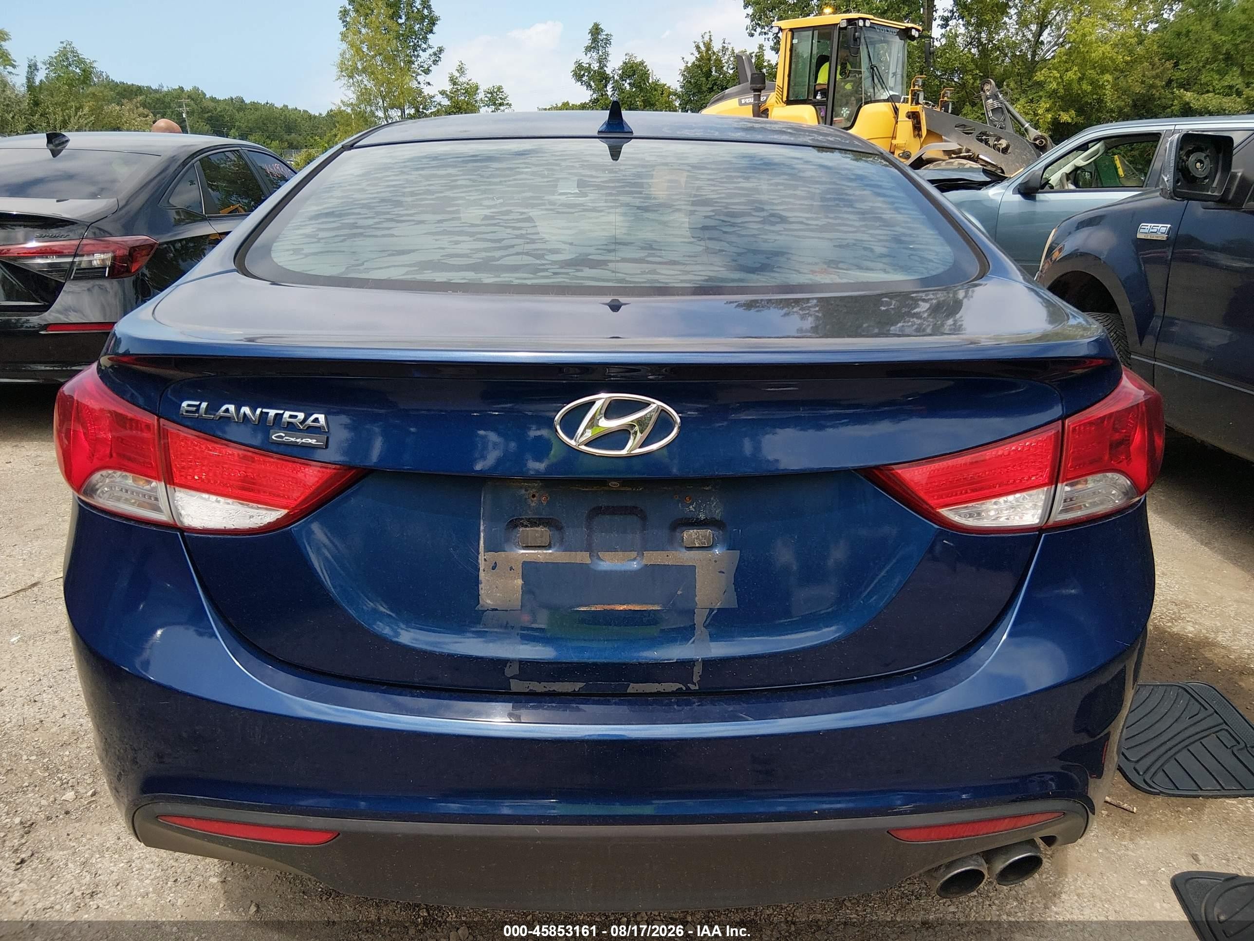 2013 Hyundai Elantra Se Синий vin: KMHDH6AEXDU005434