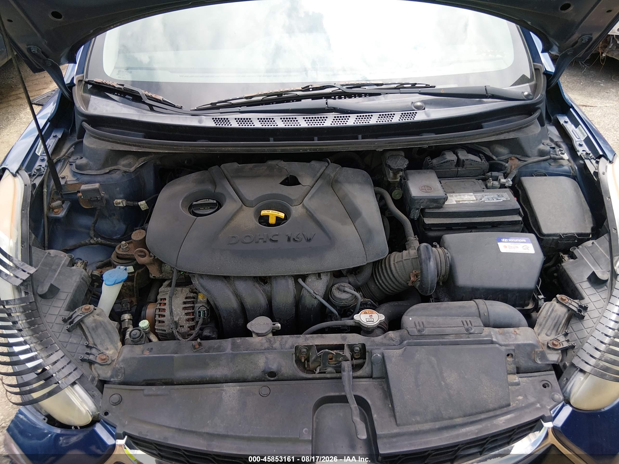 2013 Hyundai Elantra Se Синий vin: KMHDH6AEXDU005434