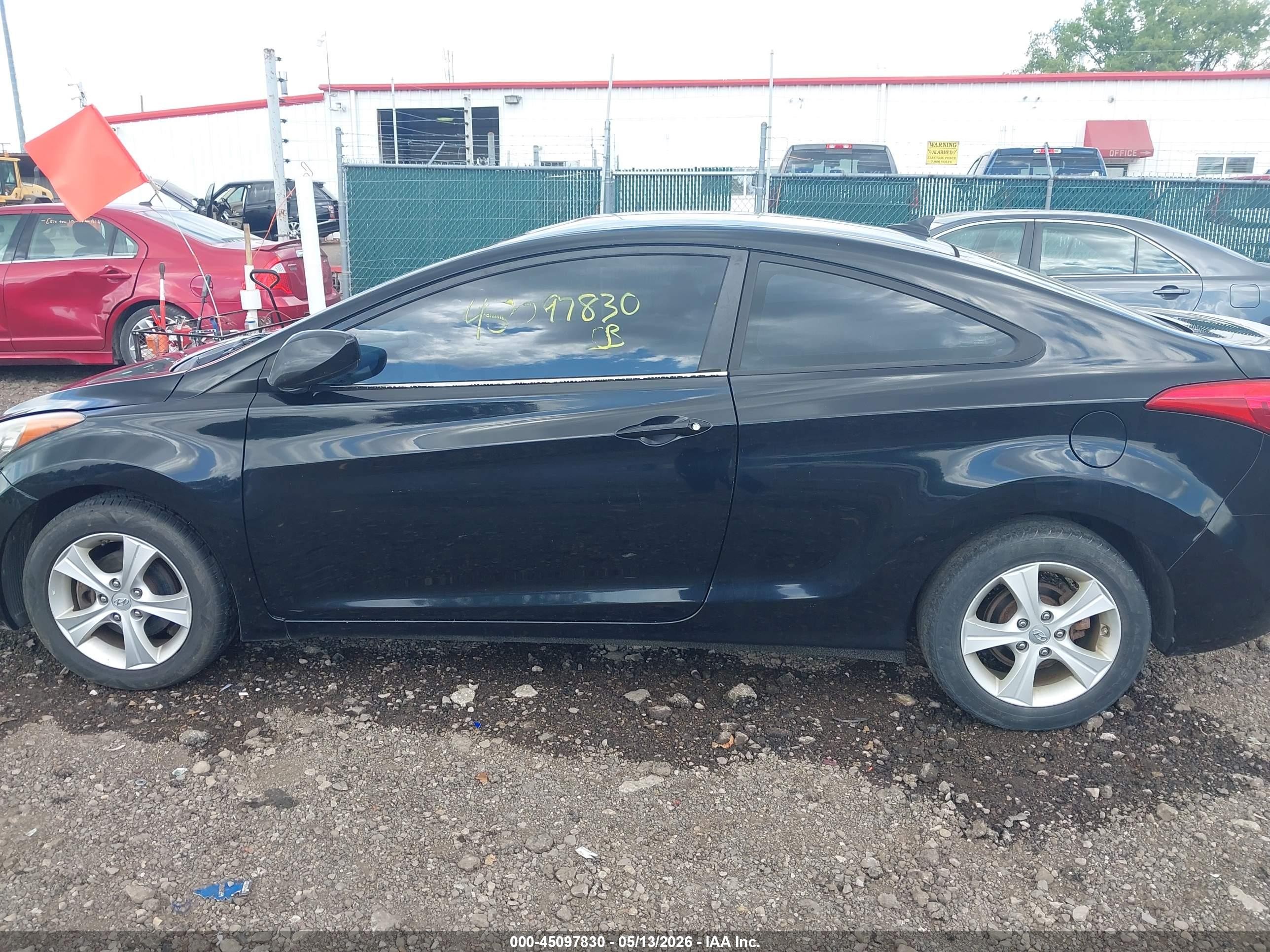2013 Hyundai Elantra Gs Black vin: KMHDH6AEXDU005515