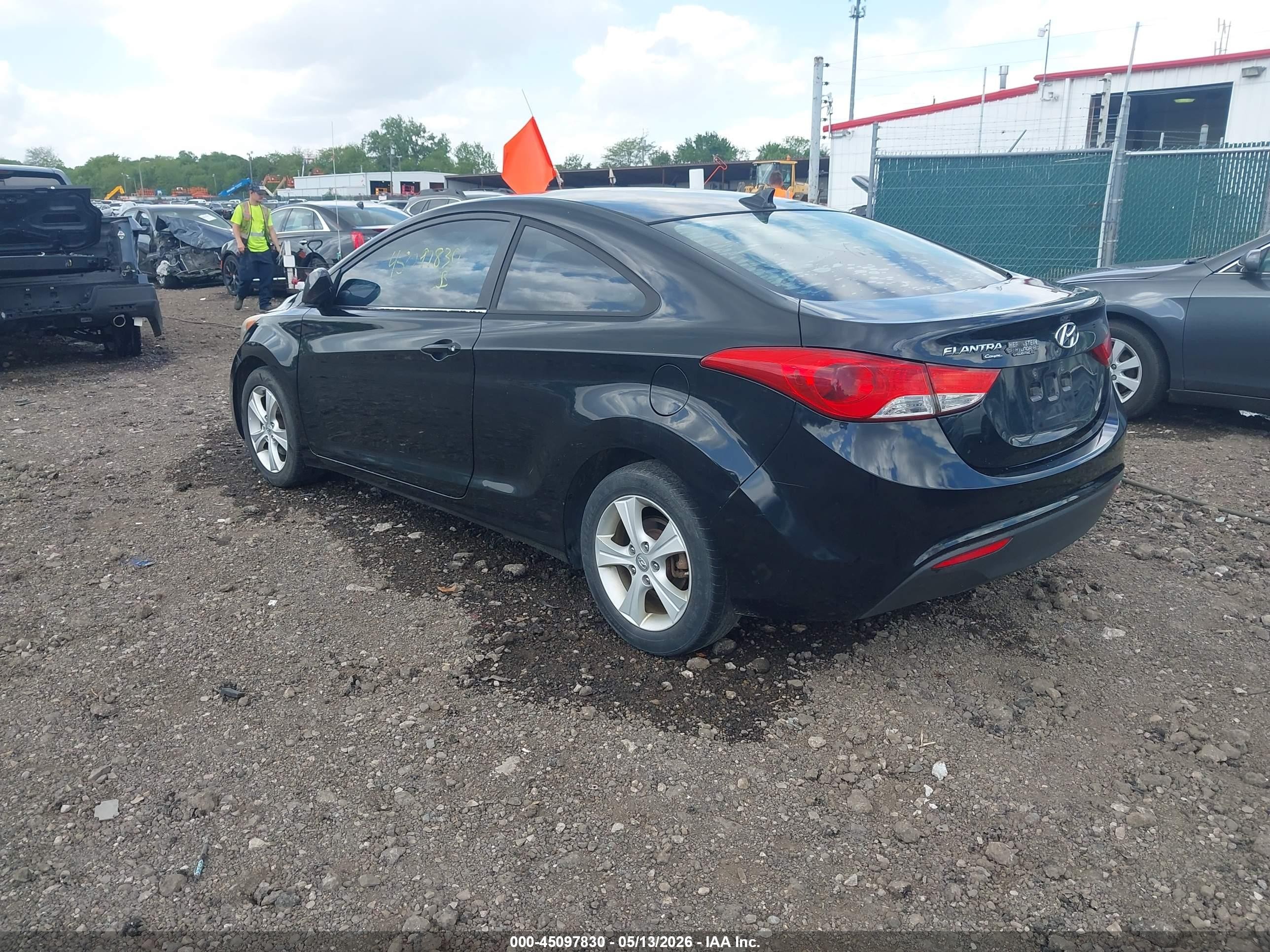 2013 Hyundai Elantra Gs Black vin: KMHDH6AEXDU005515