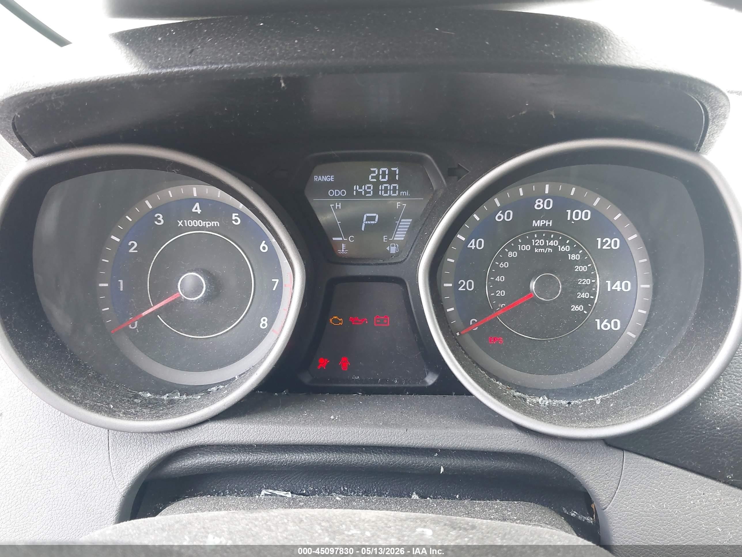 2013 Hyundai Elantra Gs Black vin: KMHDH6AEXDU005515