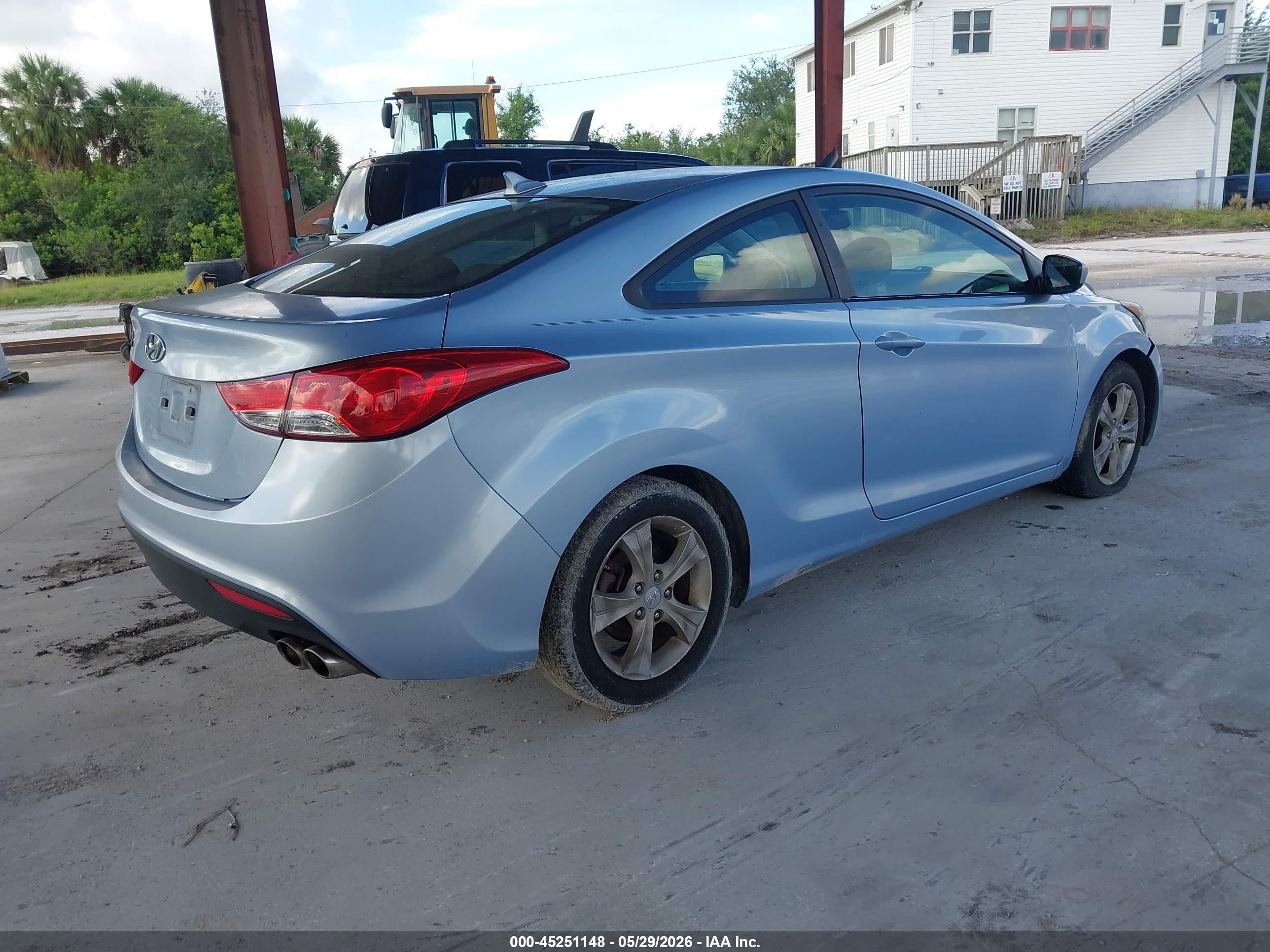 2013 Hyundai Elantra Gs Blue vin: KMHDH6AEXDU009547