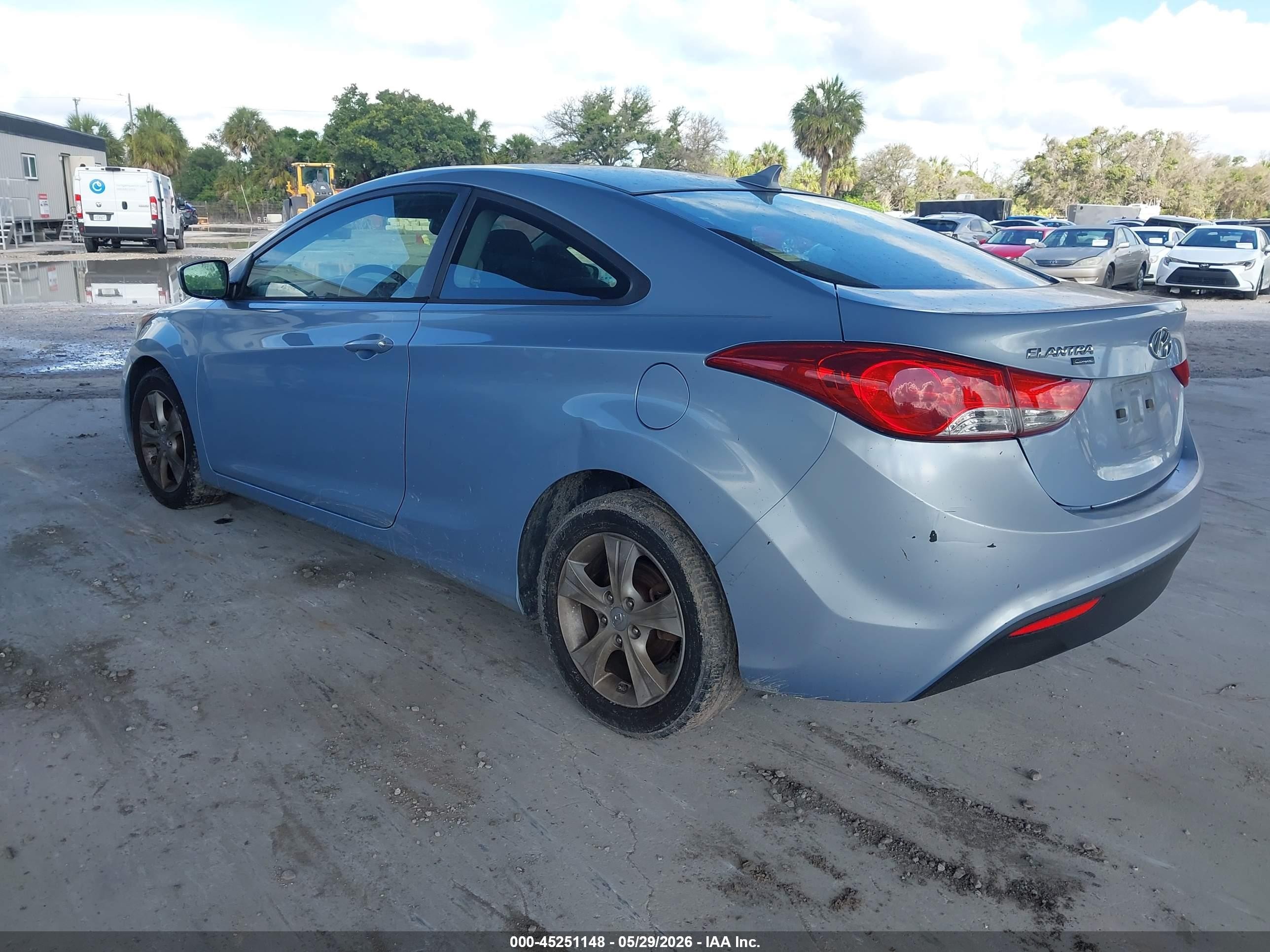 2013 Hyundai Elantra Gs Blue vin: KMHDH6AEXDU009547