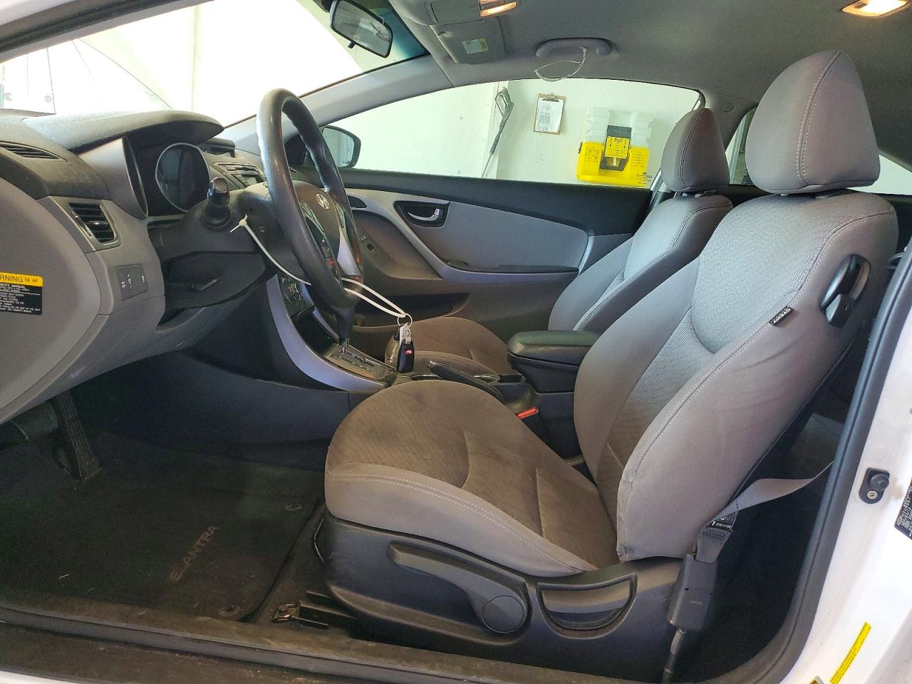 2013 Hyundai Elantra Coupe Gs White vin: KMHDH6AEXDU012836