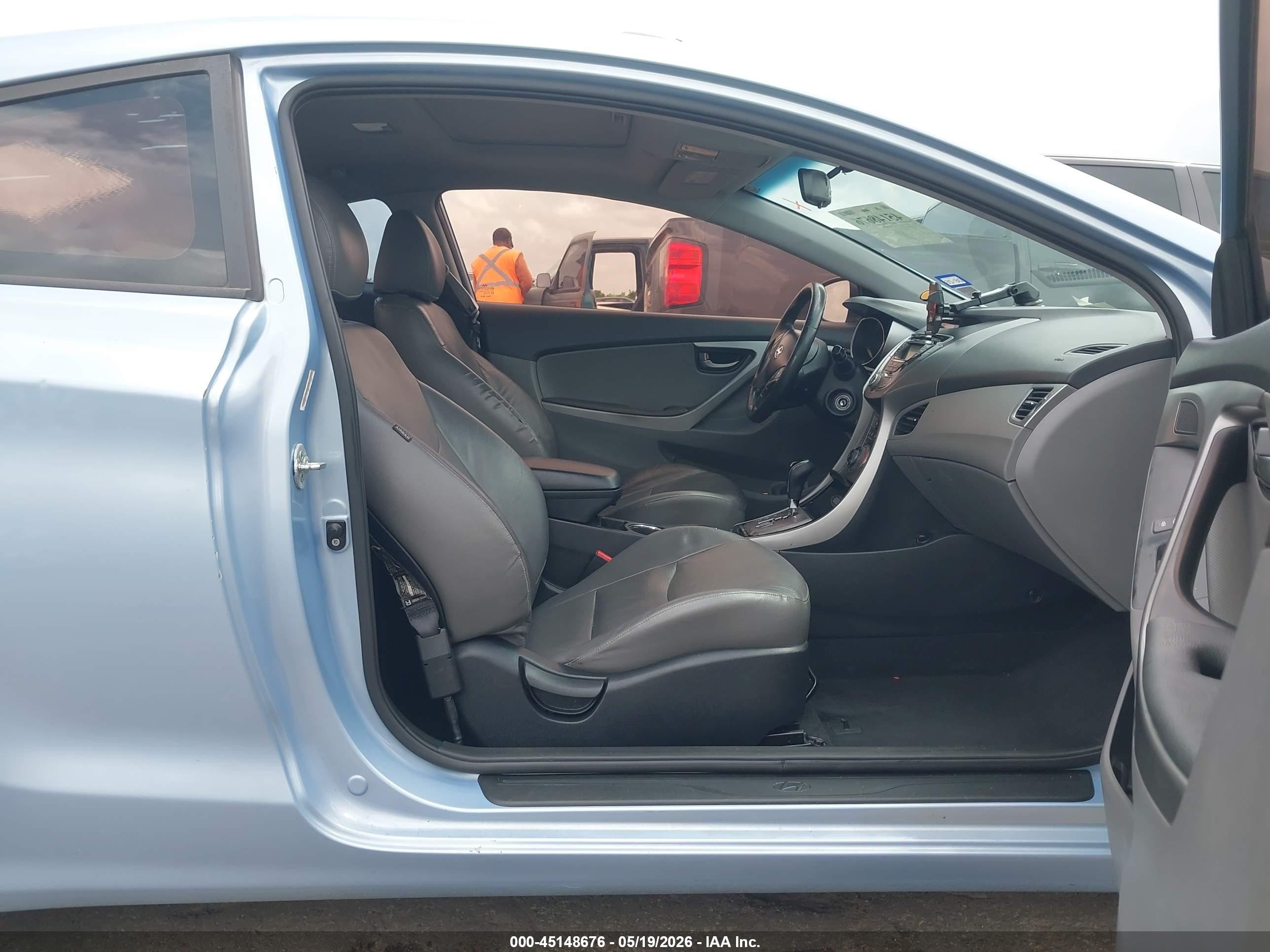 2013 Hyundai Elantra Se Light Blue vin: KMHDH6AEXDU013226