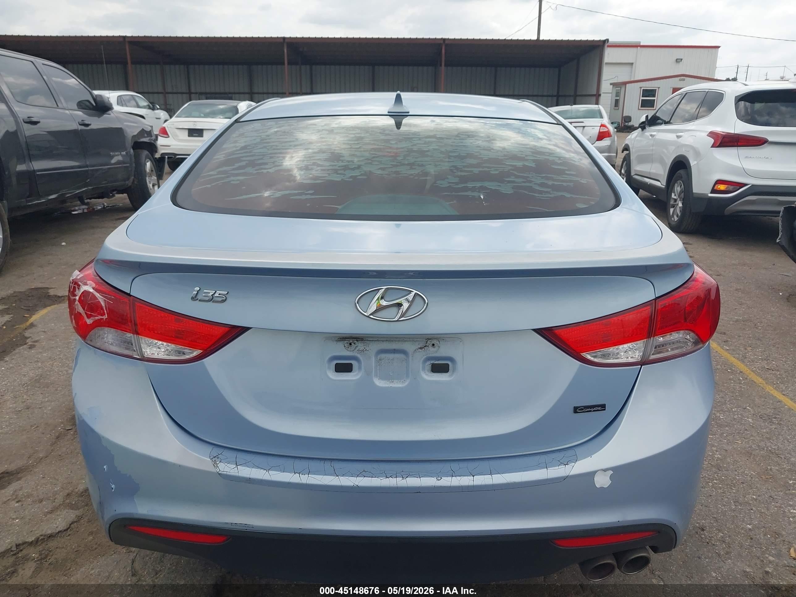 2013 Hyundai Elantra Se Light Blue vin: KMHDH6AEXDU013226