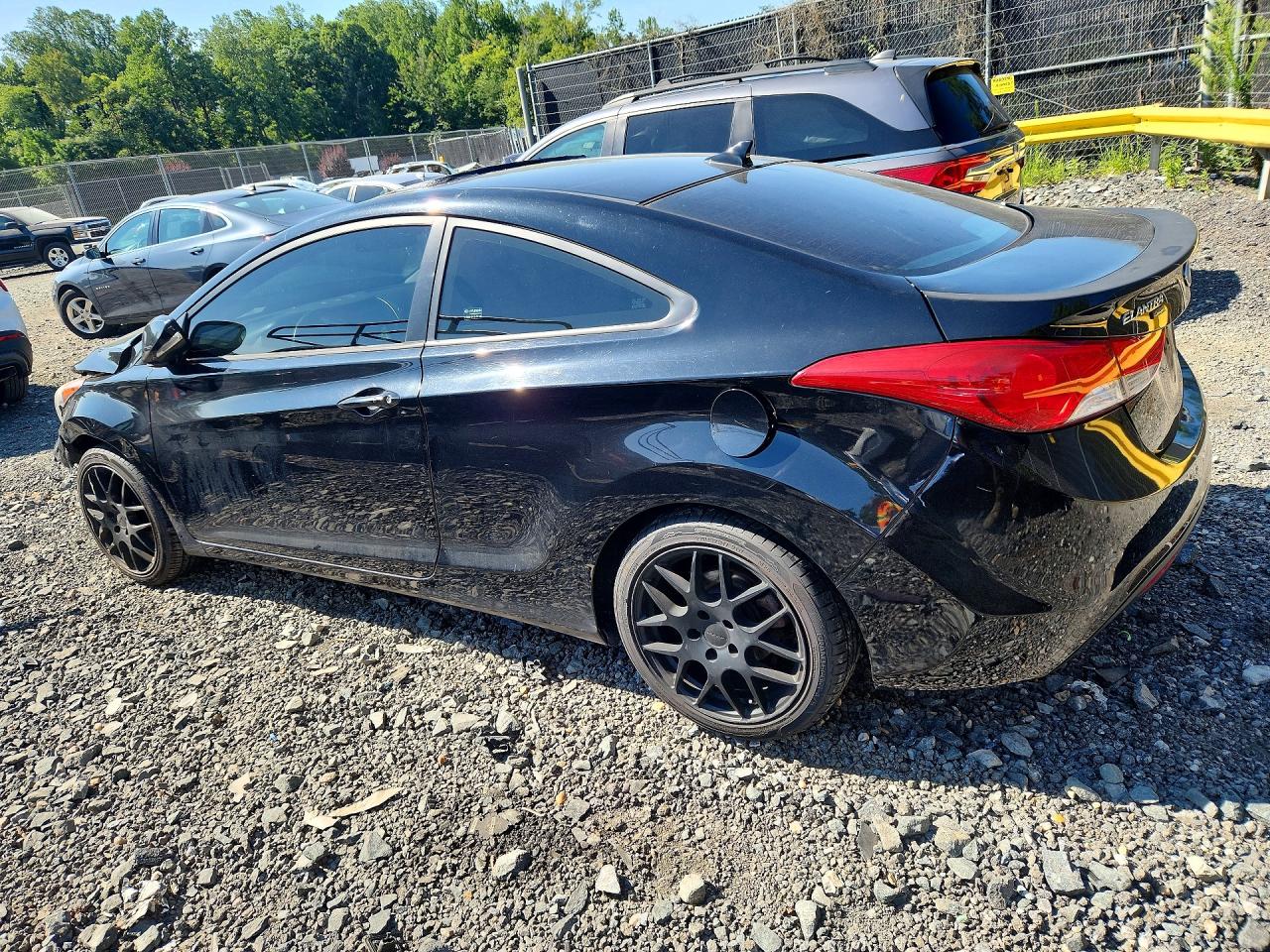 2013 Hyundai Elantra Coupe Se Black vin: KMHDH6AEXDU019561