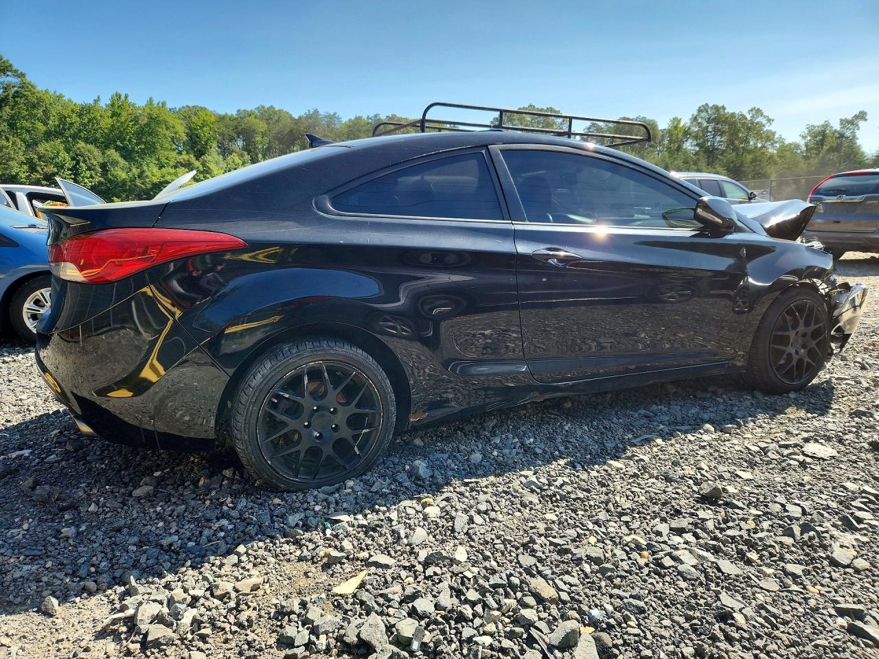 2013 Hyundai Elantra Coupe Se Black vin: KMHDH6AEXDU019561