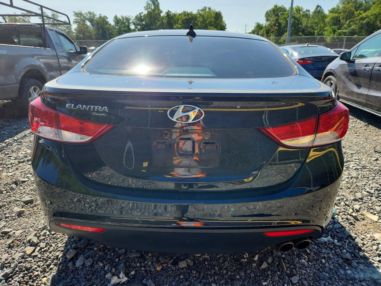 2013 Hyundai Elantra Coupe Se Black vin: KMHDH6AEXDU019561