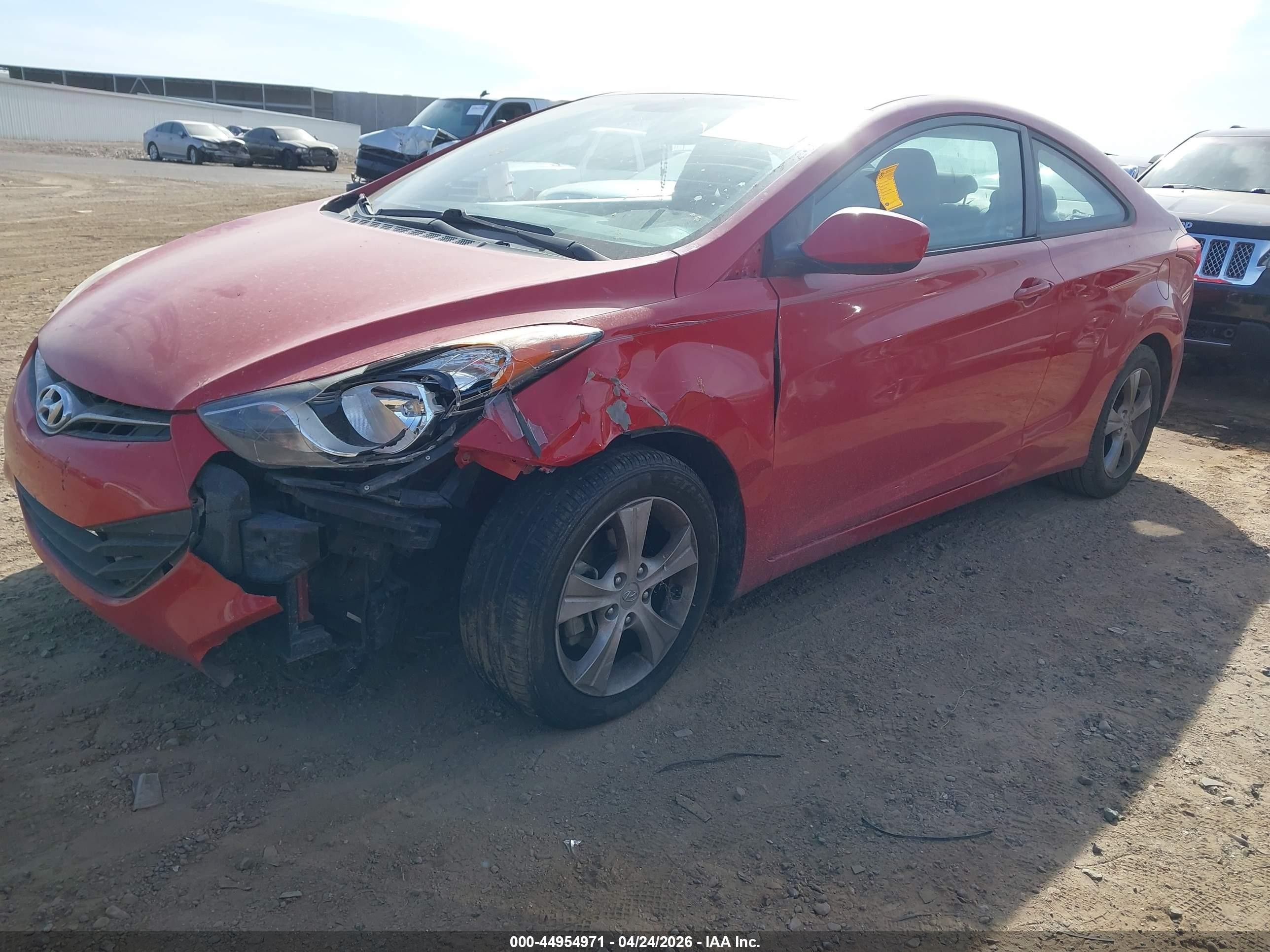 2013 Hyundai Elantra Gs Красный vin: KMHDH6AEXDU020564