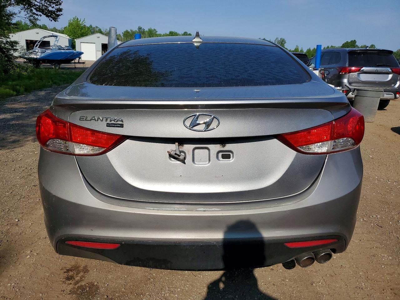 2013 Hyundai Elantra Coupe Gs Silver vin: KMHDH6AEXDU022993
