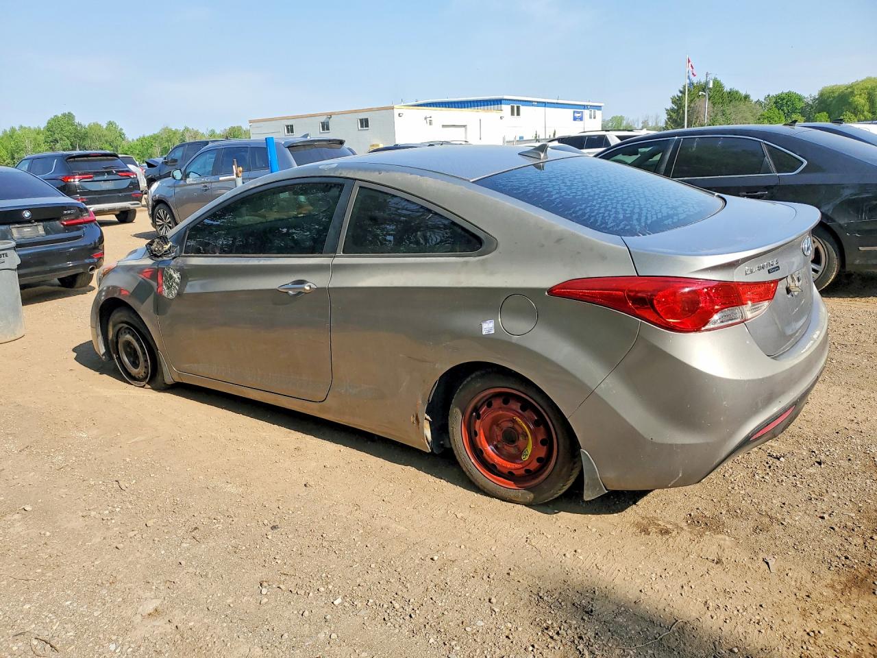 2013 Hyundai Elantra Coupe Gs Silver vin: KMHDH6AEXDU022993