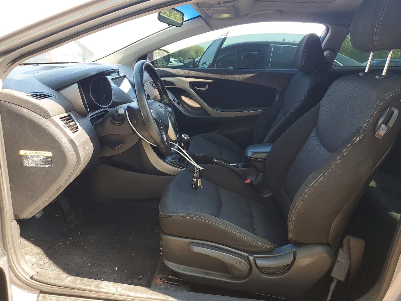 2013 Hyundai Elantra Coupe Gs Silver vin: KMHDH6AEXDU022993