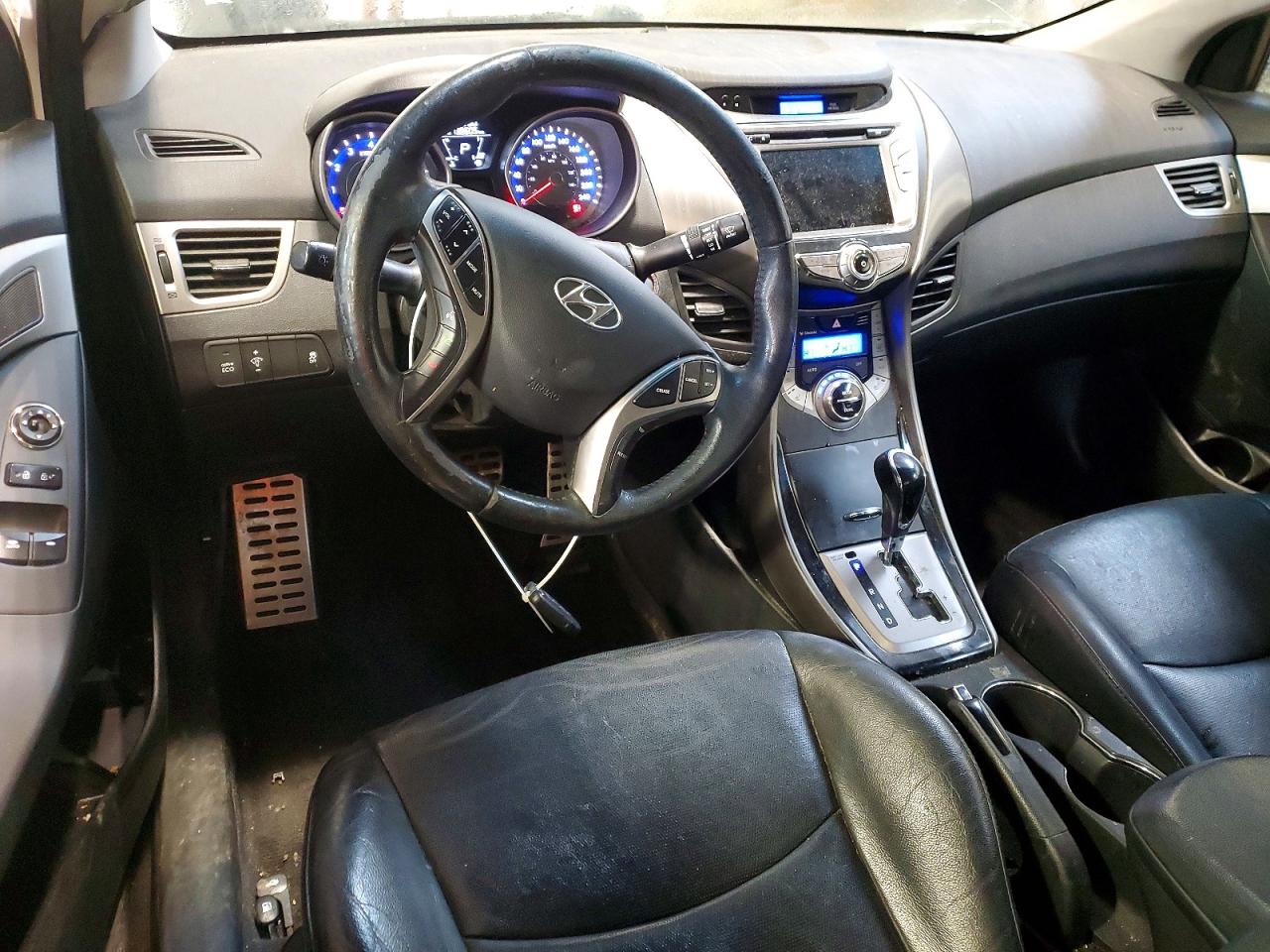 2013 Hyundai Elantra Gls 2dr White vin: KMHDH6AEXDU023383