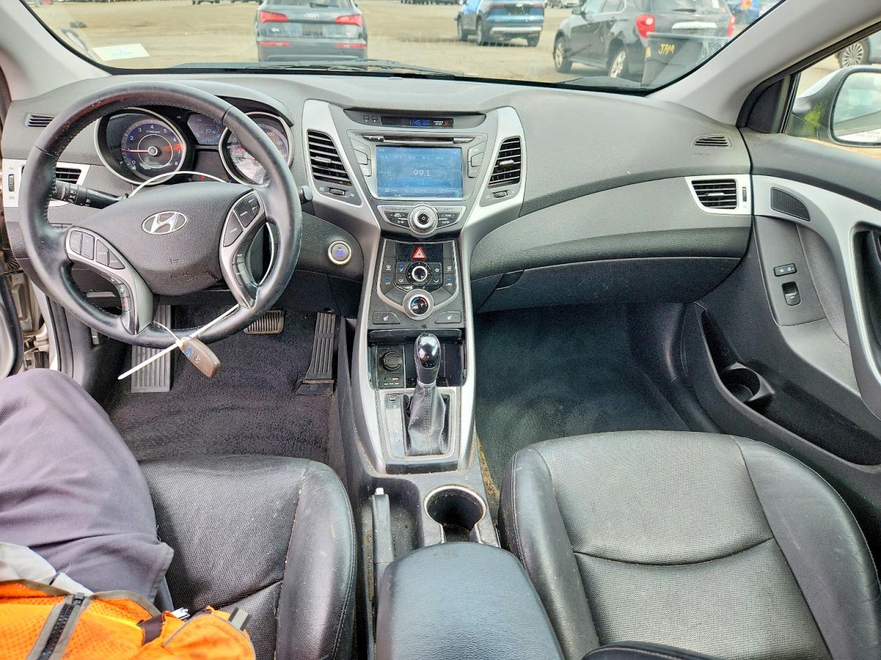 2014 Hyundai Elantra Coupe Base Silver vin: KMHDH6AH1EU027771