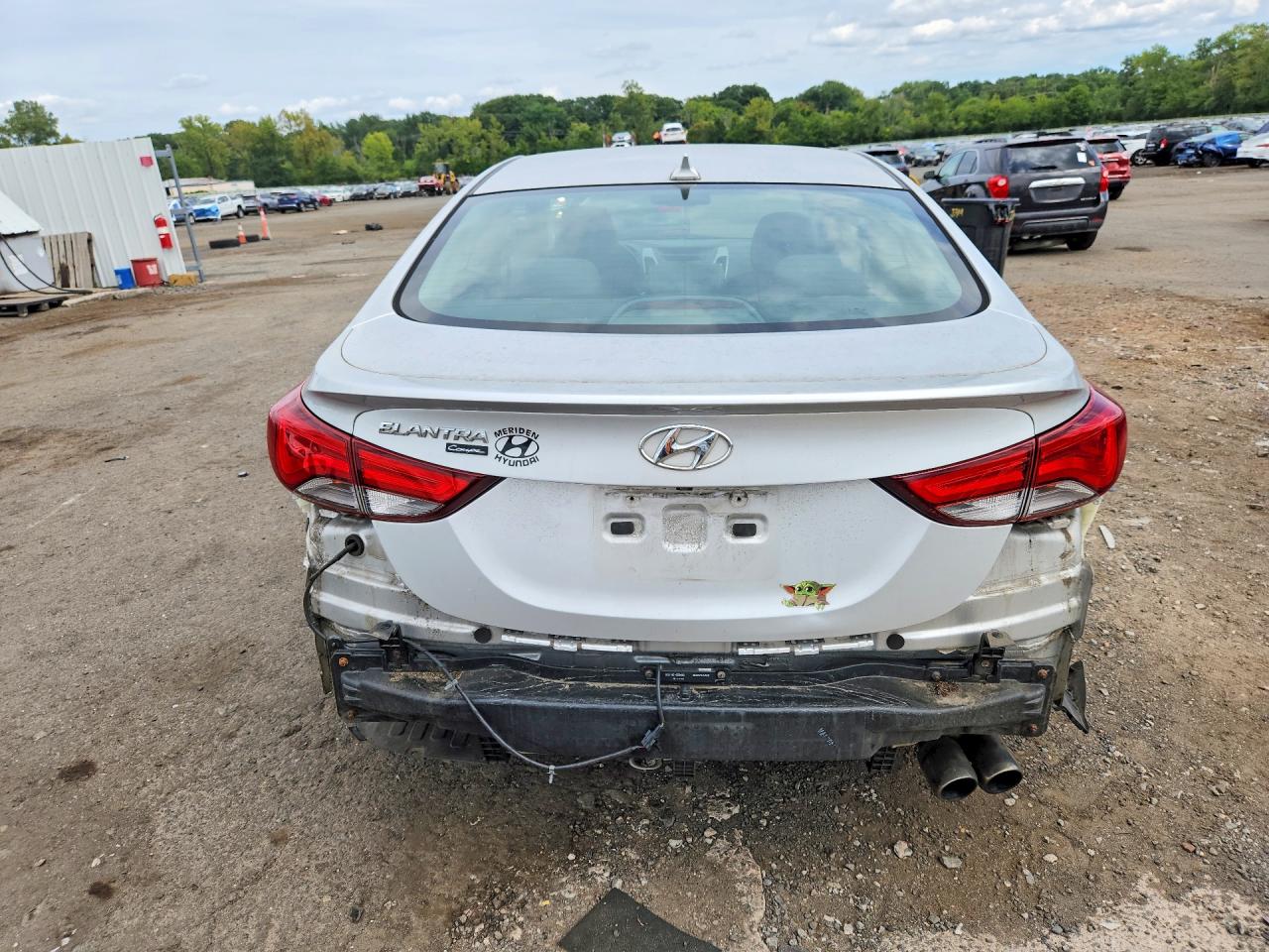 2014 Hyundai Elantra Coupe Base Silver vin: KMHDH6AH1EU027771