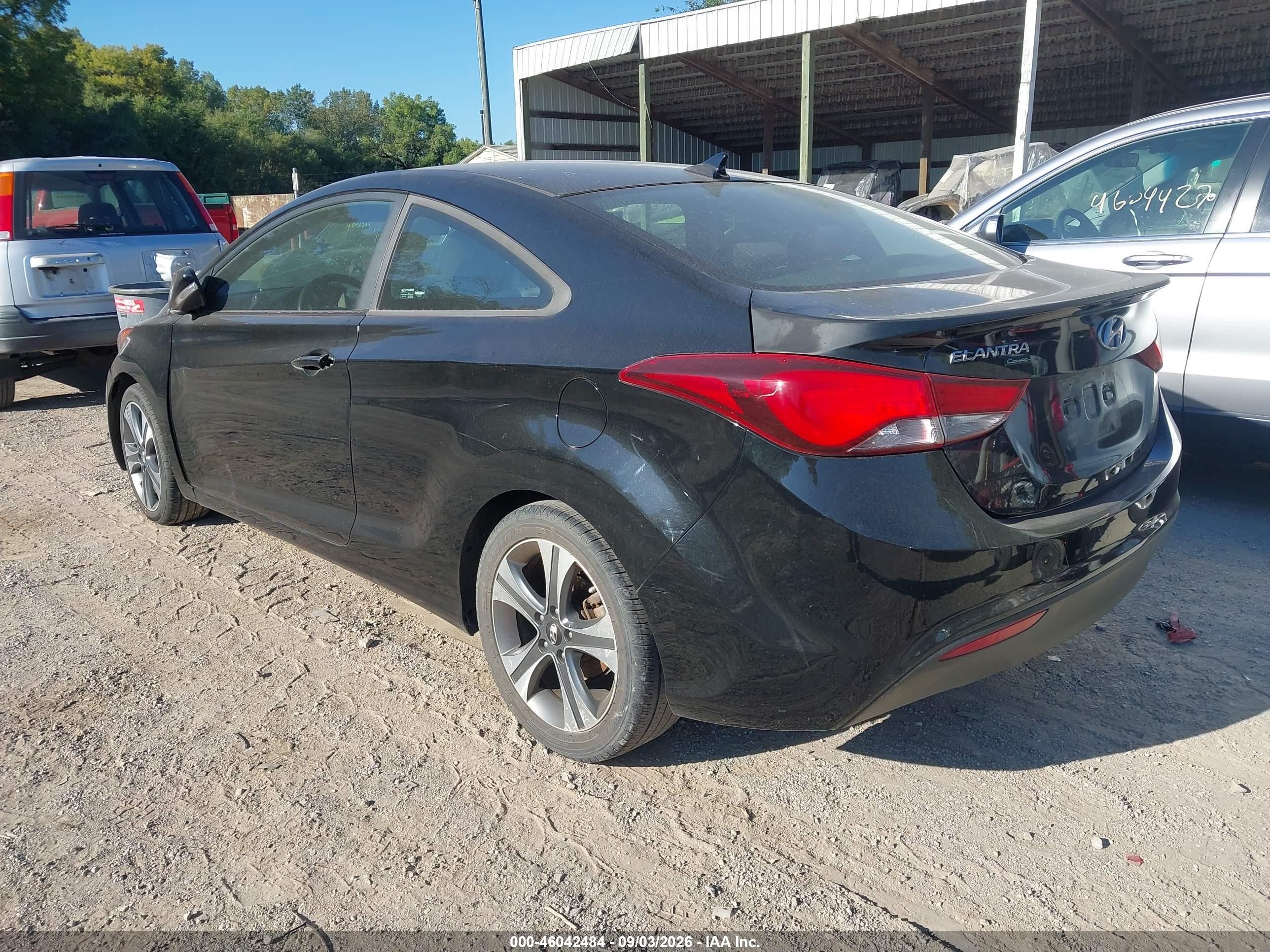 2014 Hyundai Elantra   Black vin: KMHDH6AH2EU024572