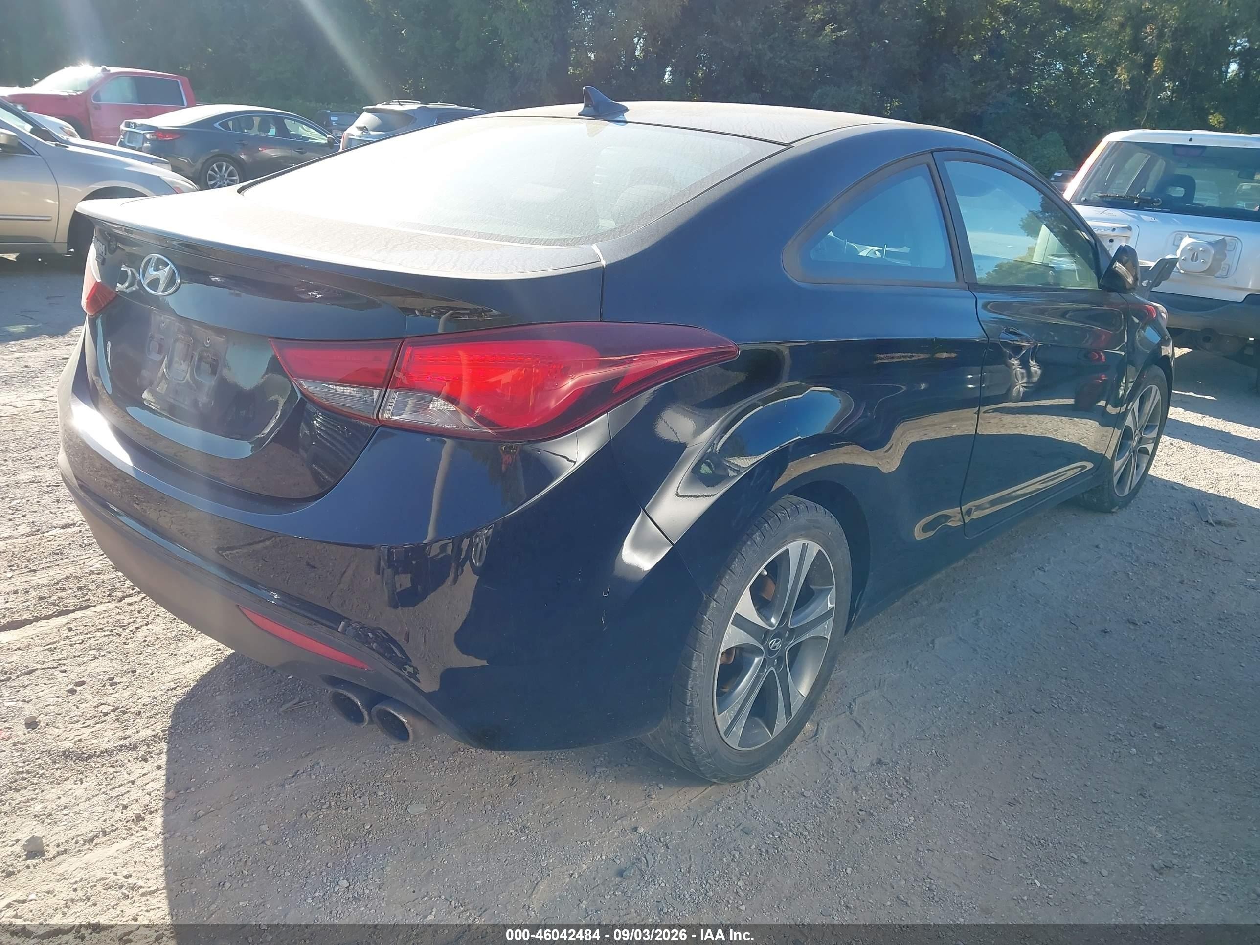 2014 Hyundai Elantra   Black vin: KMHDH6AH2EU024572