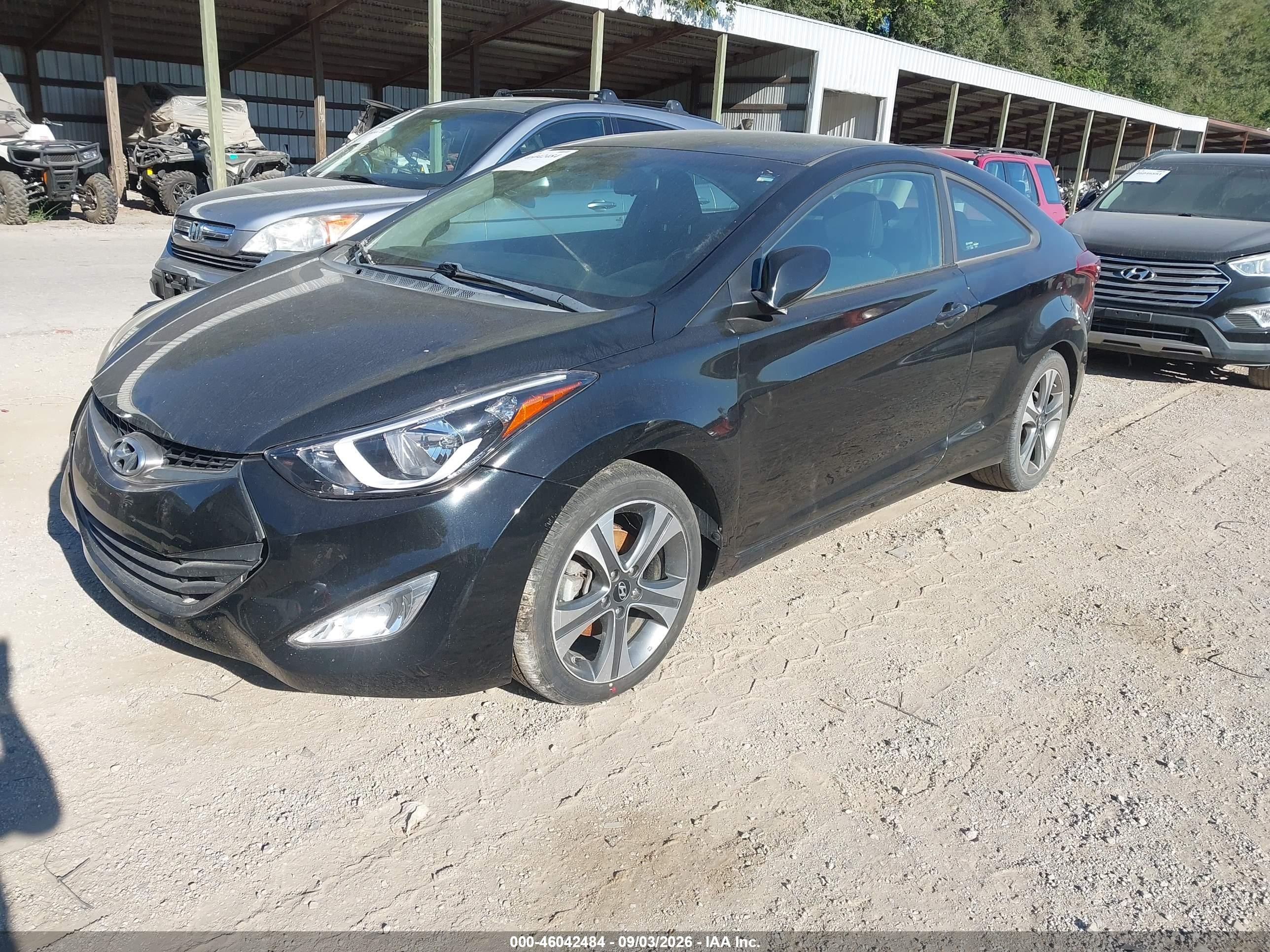 2014 Hyundai Elantra   Black vin: KMHDH6AH2EU024572