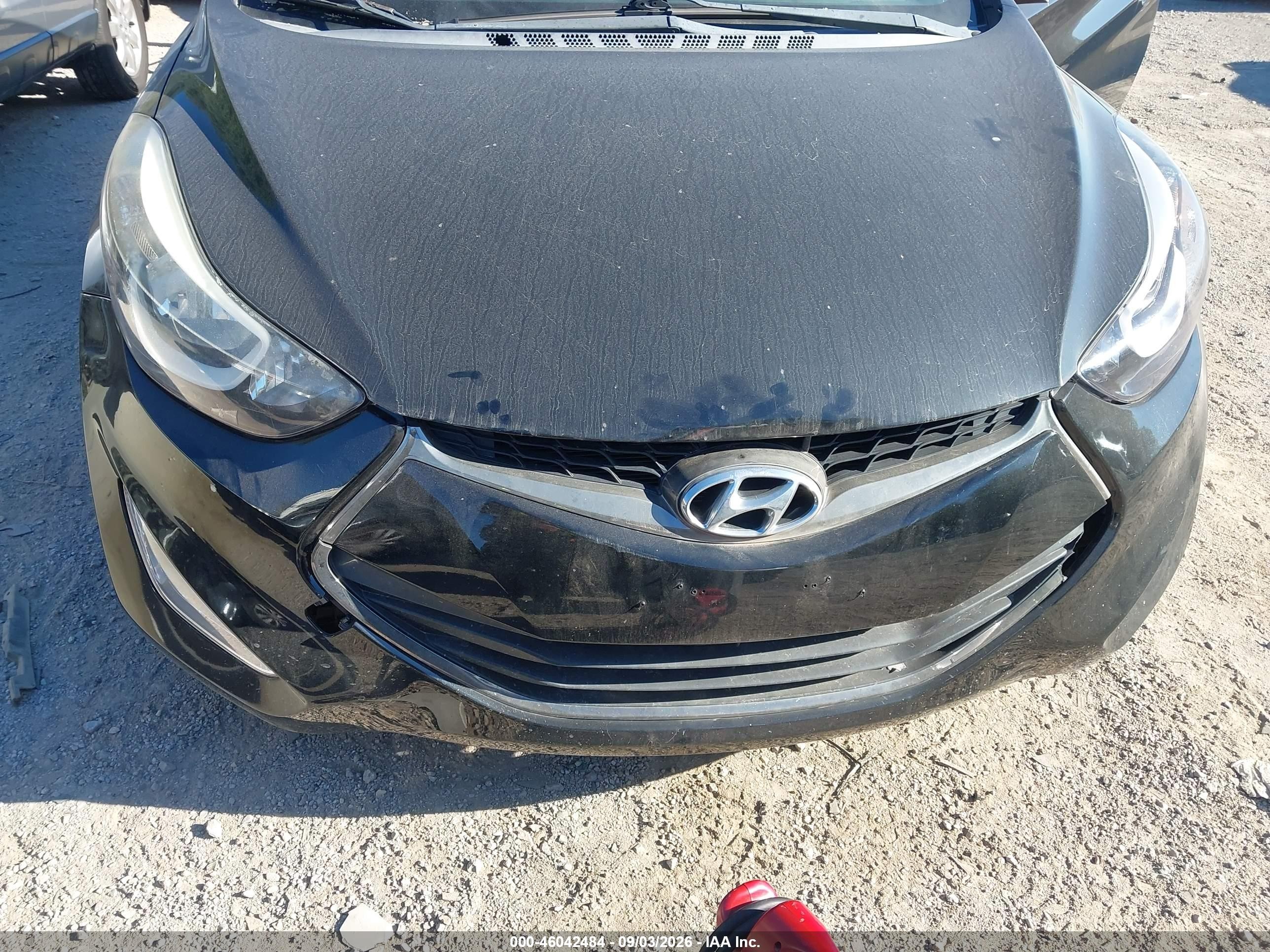 2014 Hyundai Elantra   Black vin: KMHDH6AH2EU024572