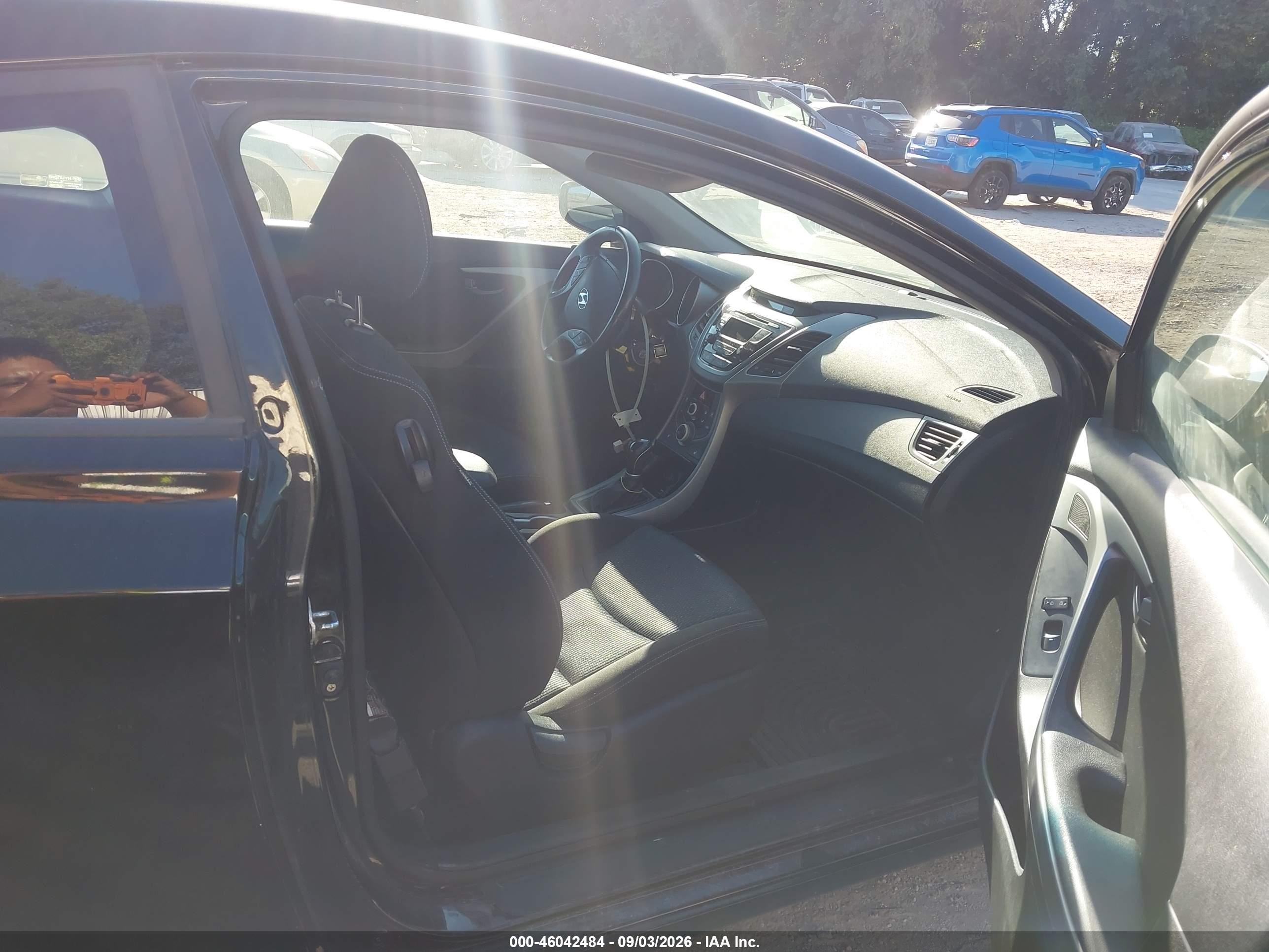 2014 Hyundai Elantra   Black vin: KMHDH6AH2EU024572