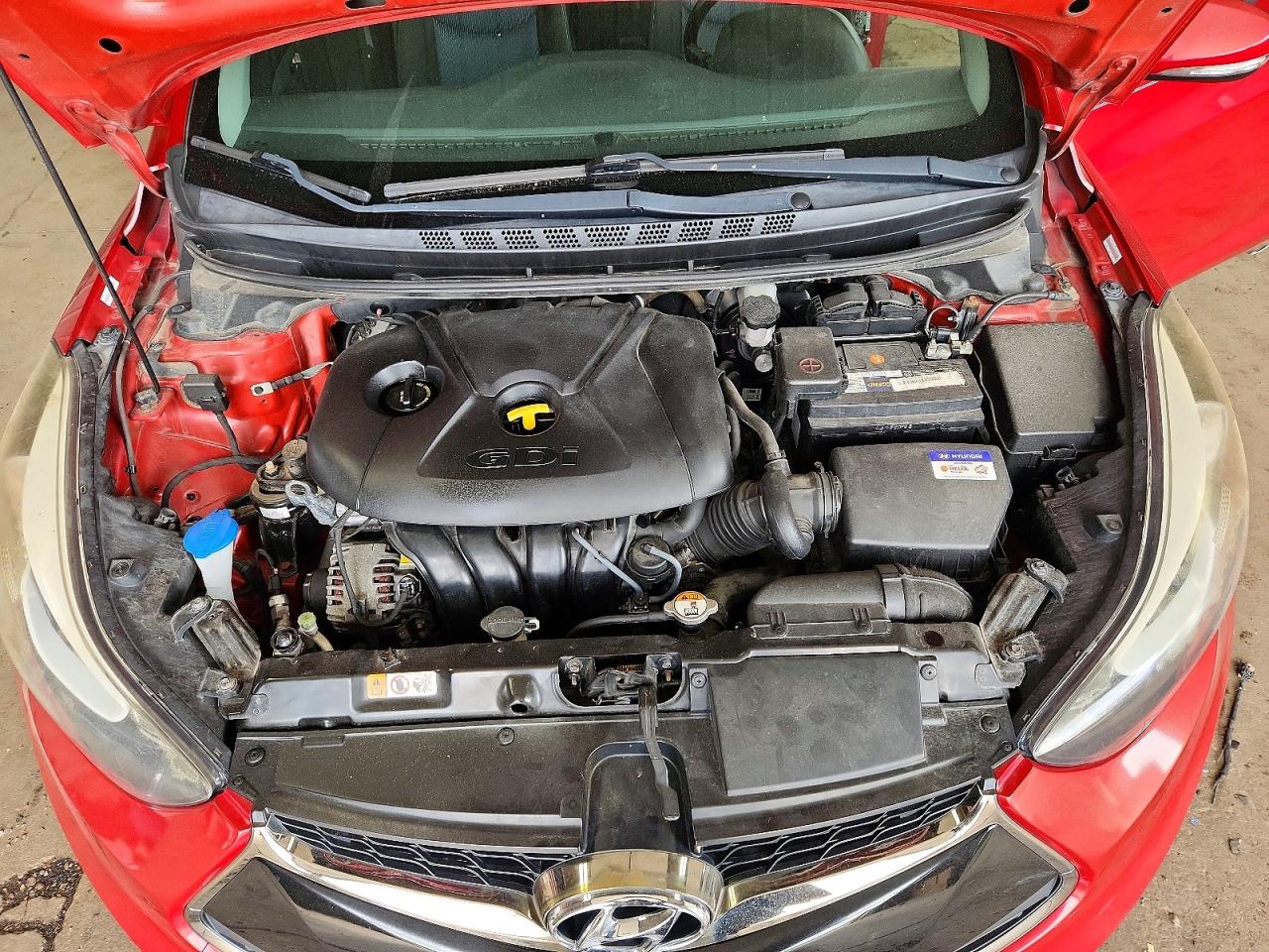 2014 Hyundai Elantra Coupe Base Red vin: KMHDH6AH2EU028430
