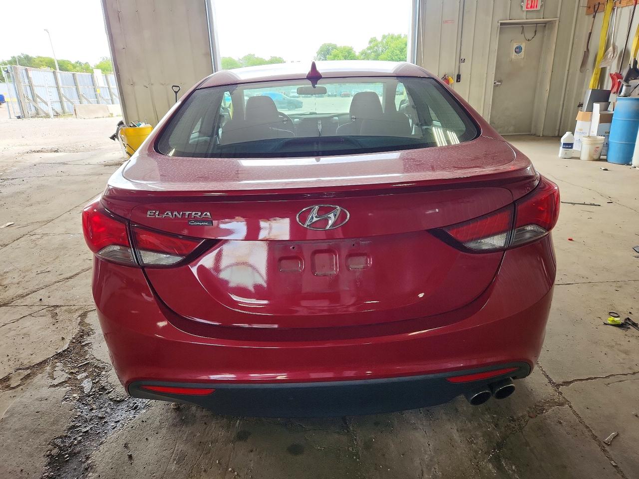 2014 Hyundai Elantra Coupe Base Red vin: KMHDH6AH2EU028430