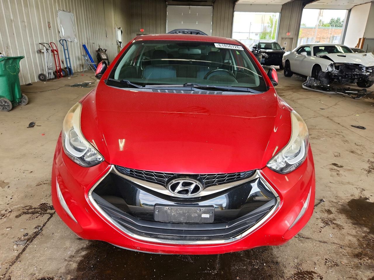 2014 Hyundai Elantra Coupe Base Red vin: KMHDH6AH2EU028430