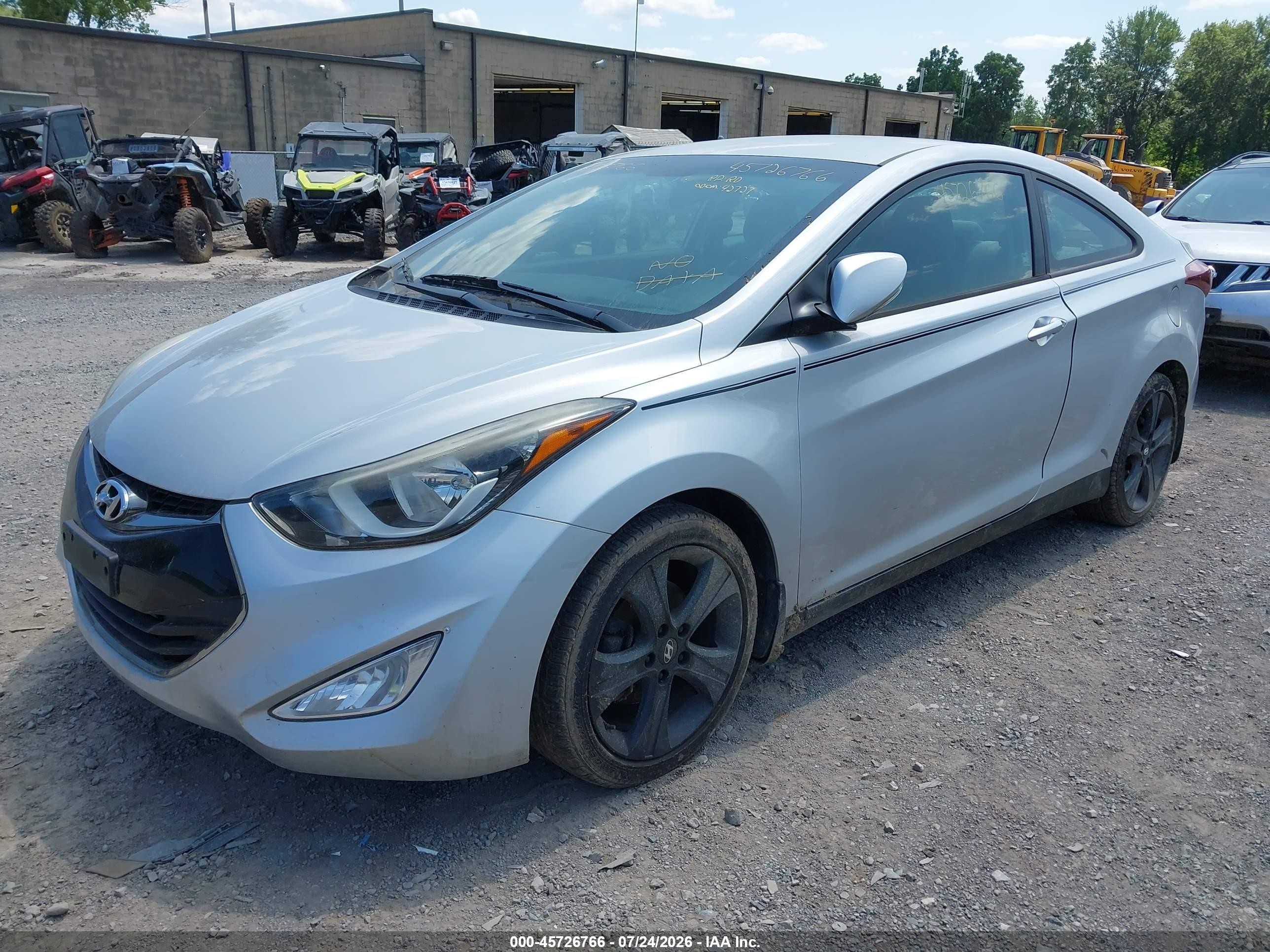 2014 Hyundai Elantra   Серебряный vin: KMHDH6AH4EU026484