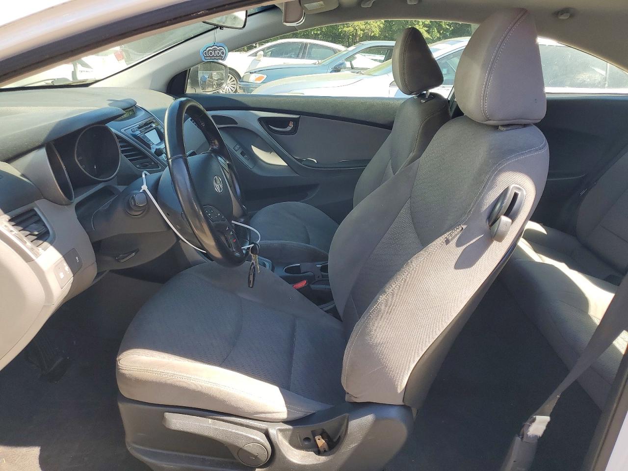 2014 Hyundai Elantra Coupe Base White vin: KMHDH6AH5EU025599