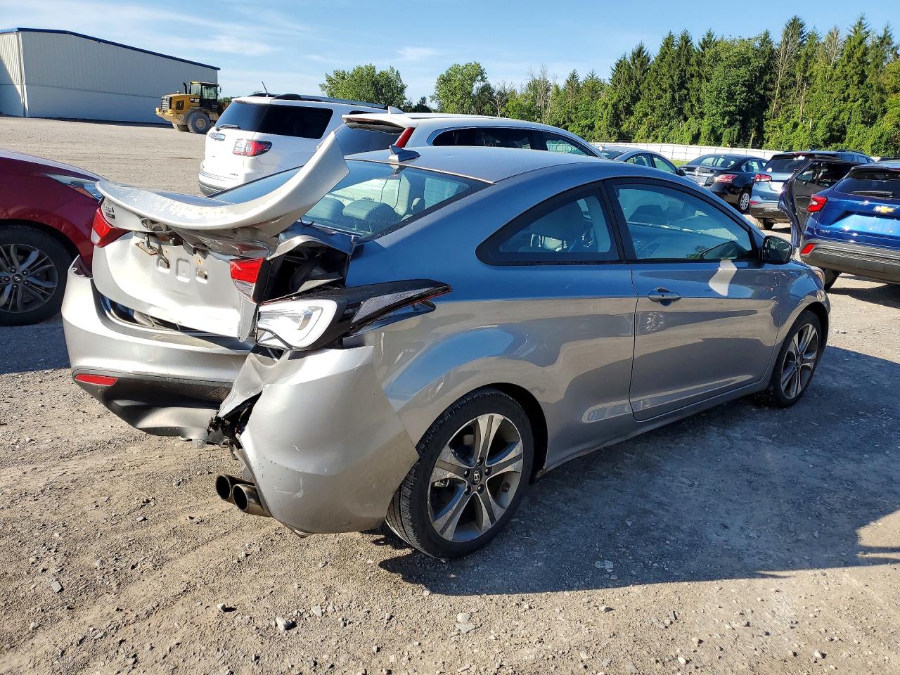 2014 Hyundai Elantra Coupe Base Silver vin: KMHDH6AH5EU025960