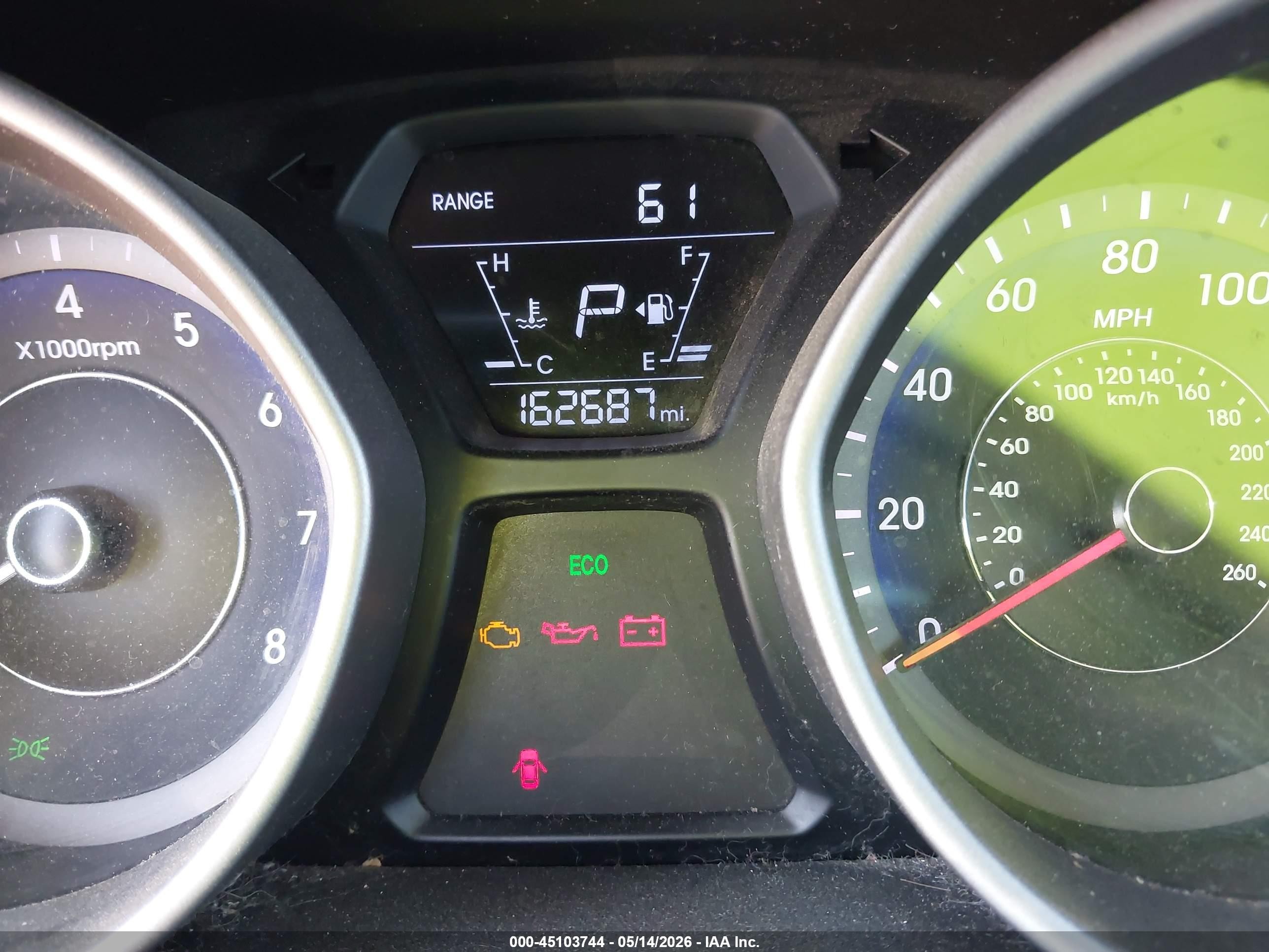 2014 Hyundai Elantra   Black vin: KMHDH6AH5EU028292