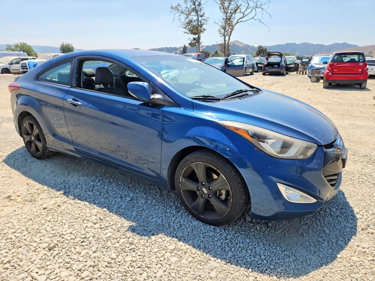 2014 Hyundai Elantra Coupe Base Синий vin: KMHDH6AH6EU025272