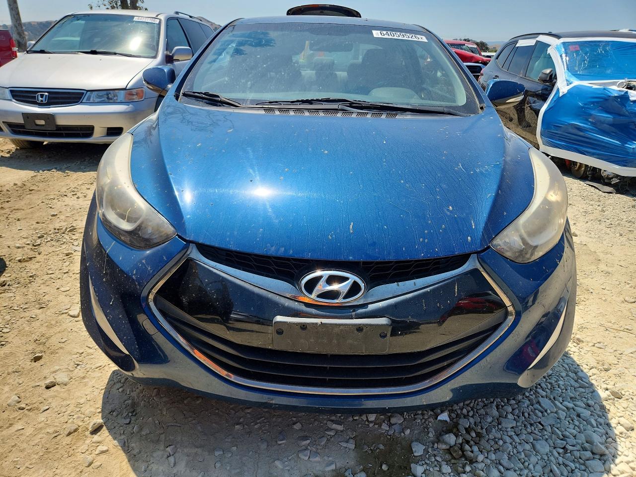 2014 Hyundai Elantra Coupe Base Синий vin: KMHDH6AH6EU025272