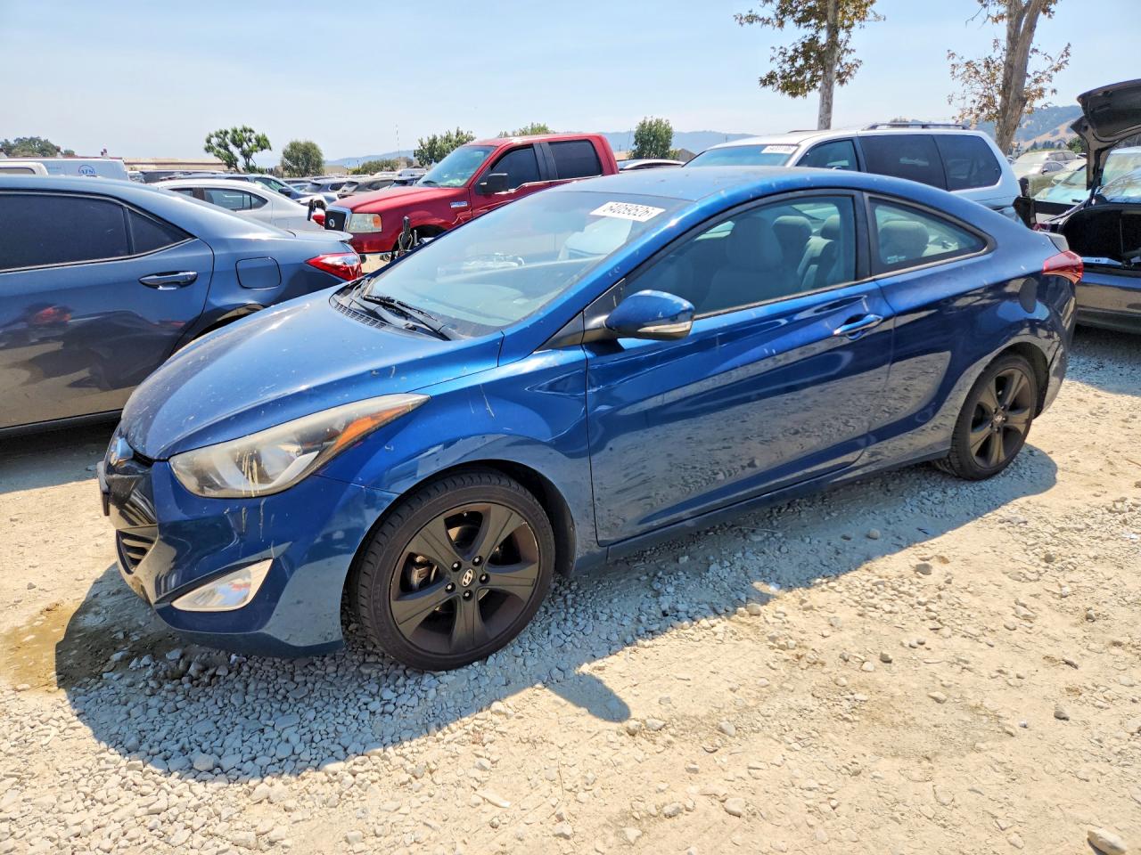 2014 Hyundai Elantra Coupe Base Blue vin: KMHDH6AH6EU025272